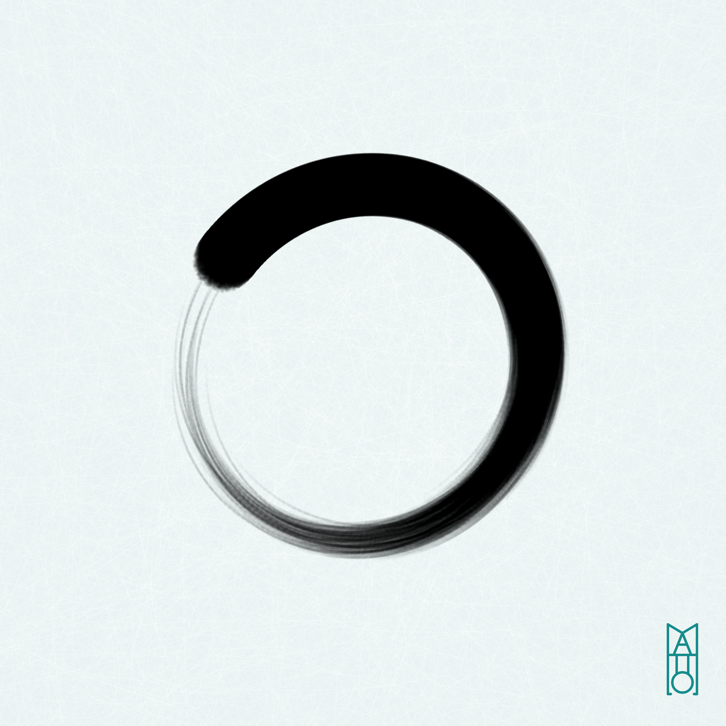 Art Blocks - Art Blocks v2 - Ensō #466 - NFT # 34000466