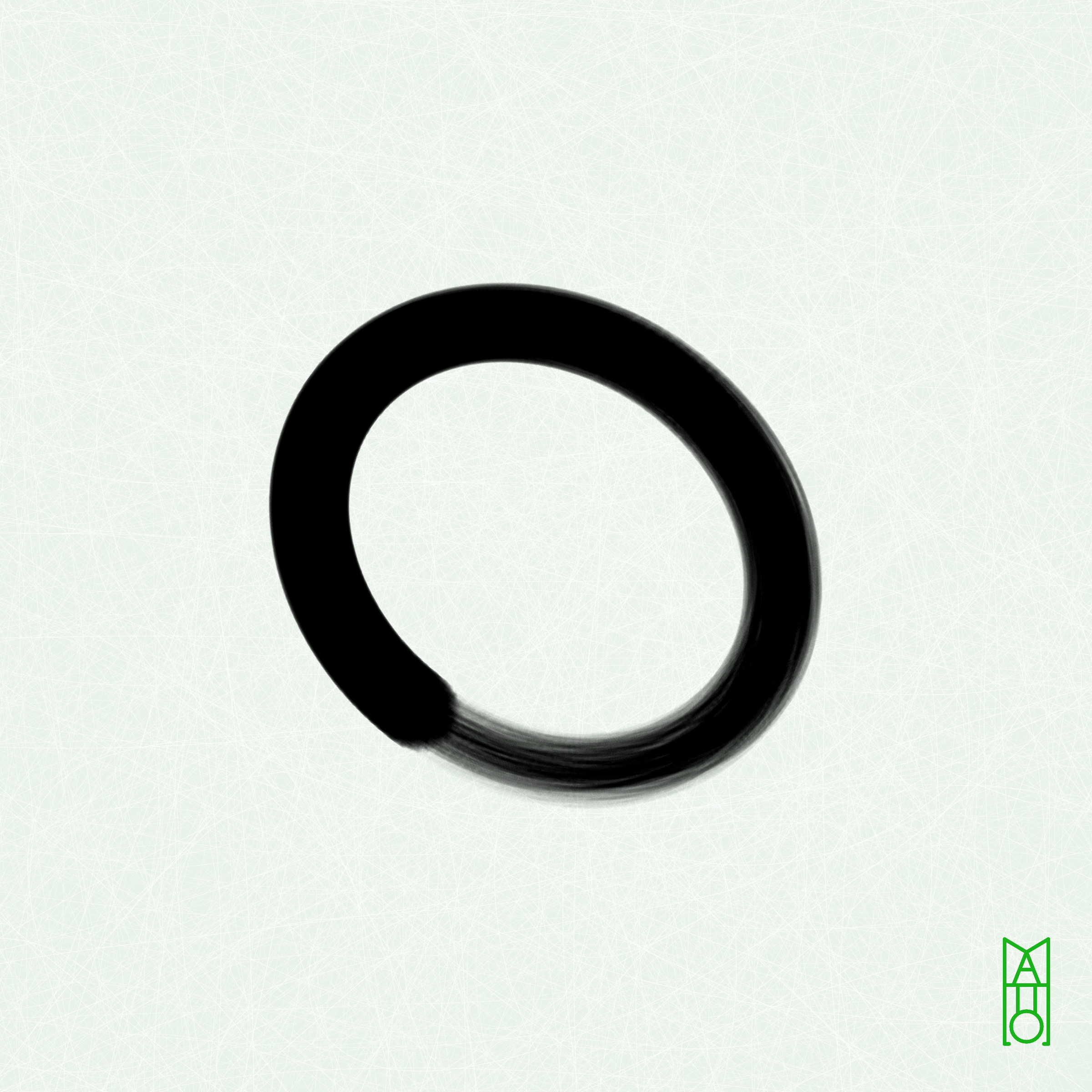 Art Blocks - Art Blocks v2 - Ensō #467 - NFT # 34000467