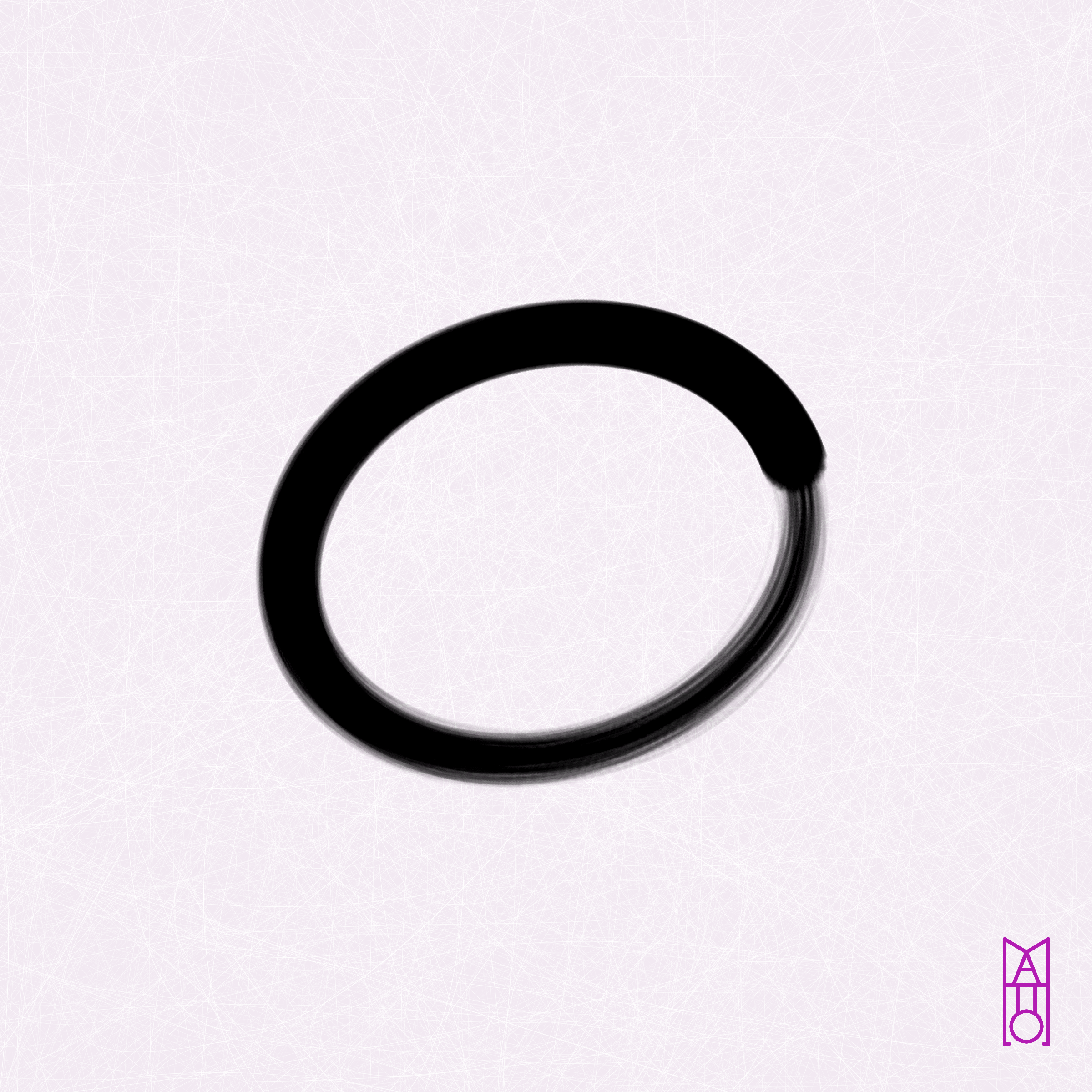 Art Blocks - Art Blocks v2 - Ensō #468 - NFT # 34000468