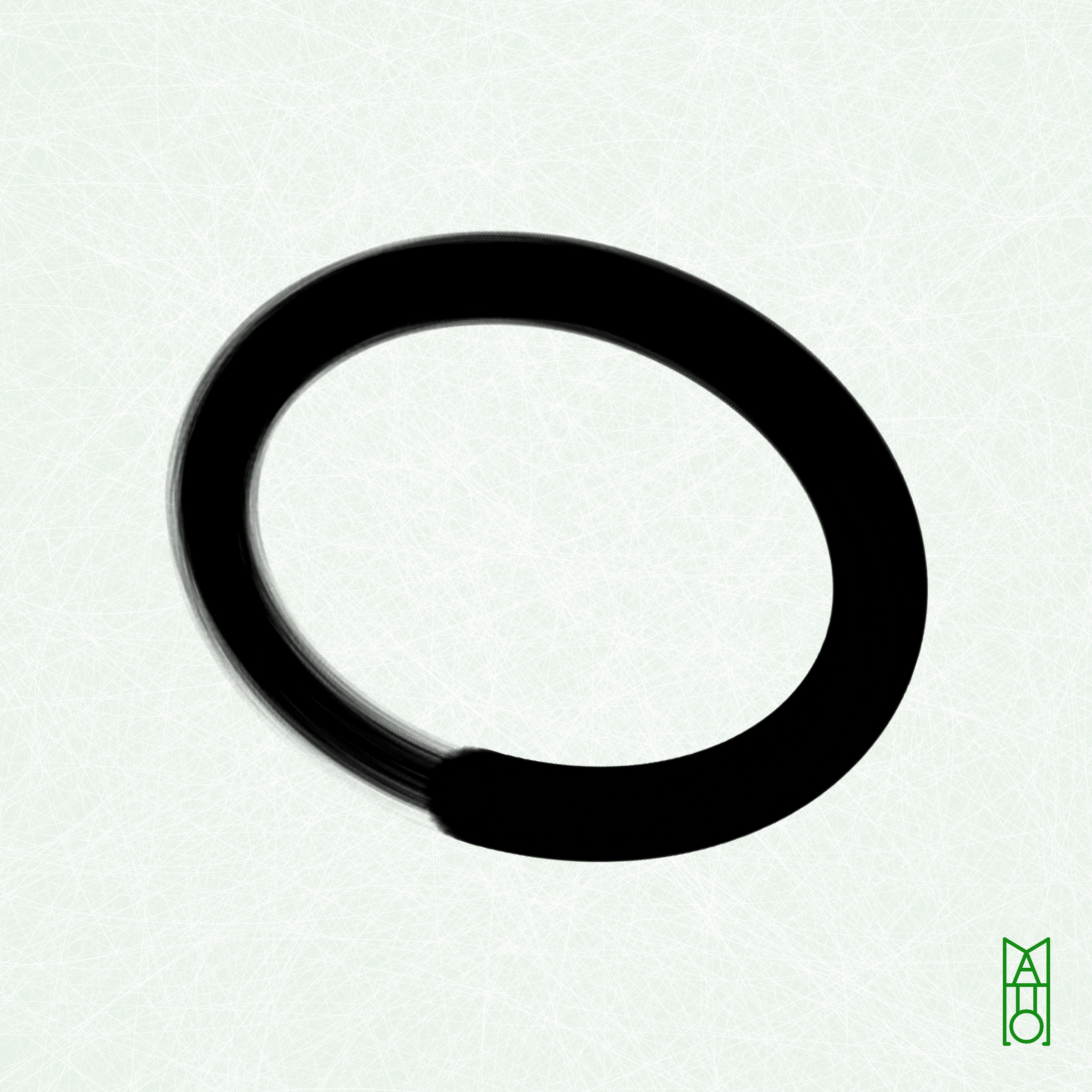 Art Blocks - Art Blocks v2 - Ensō #483 - NFT # 34000483