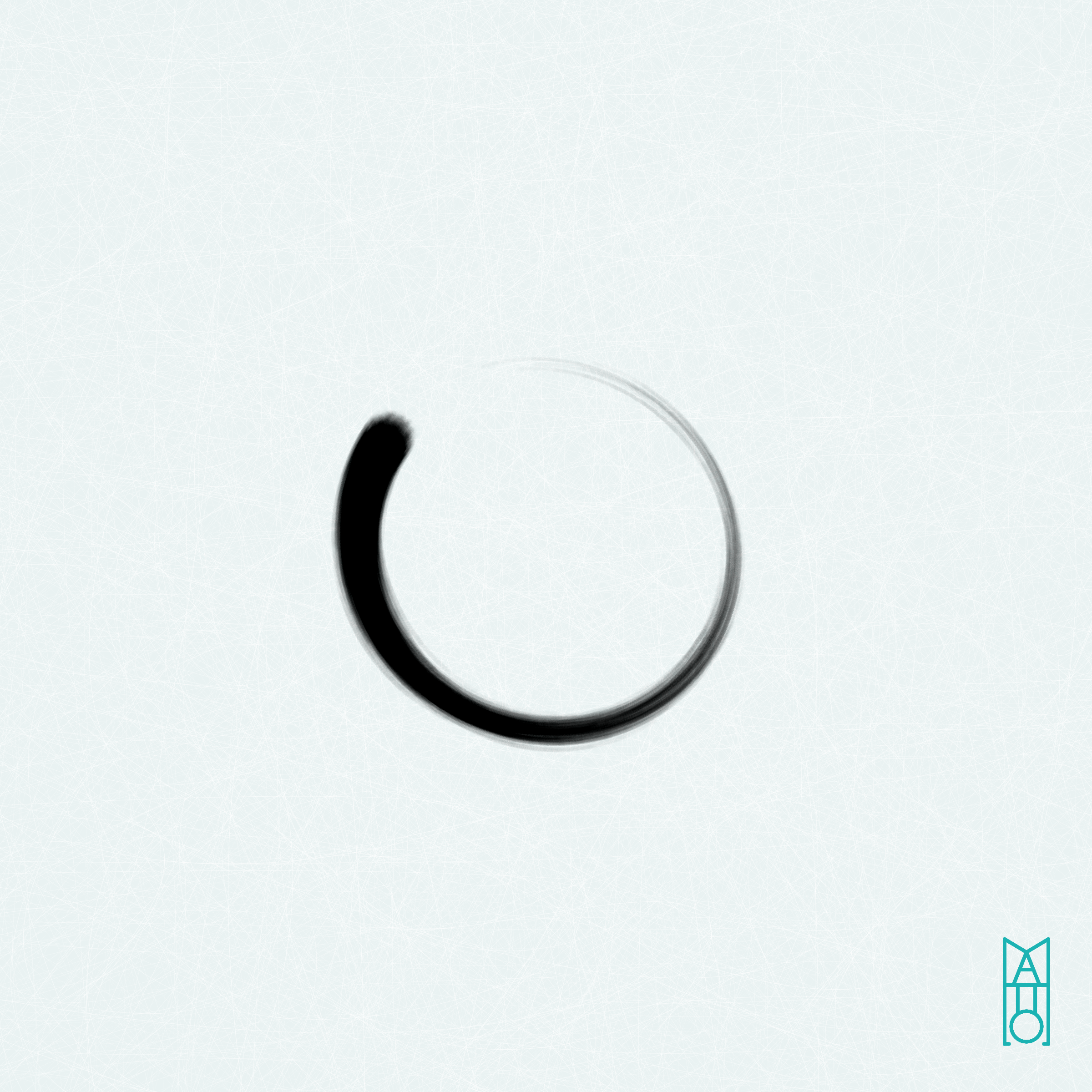 Art Blocks - Art Blocks v2 - Ensō #484 - NFT # 34000484