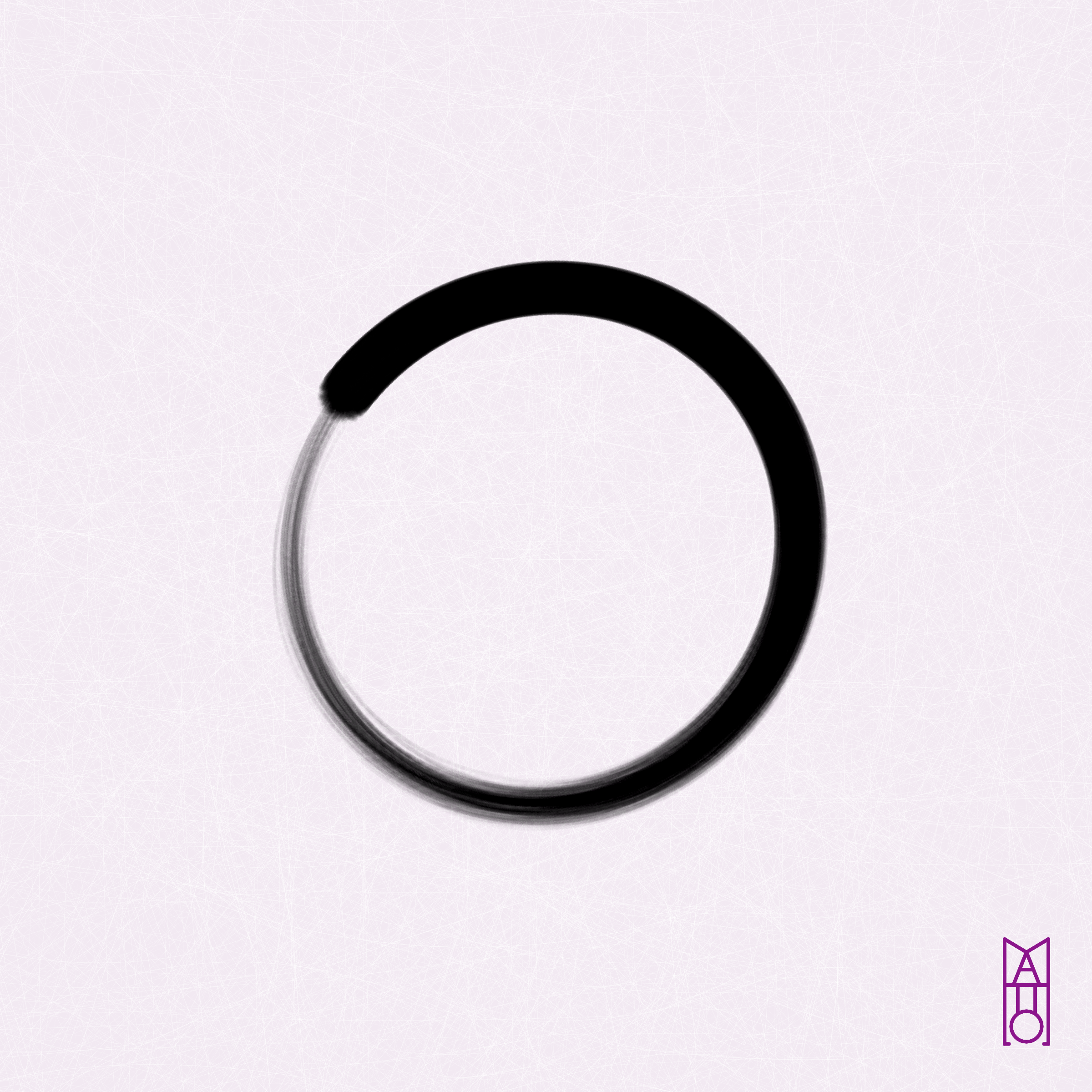 Art Blocks - Art Blocks v2 - Ensō #487 - NFT # 34000487