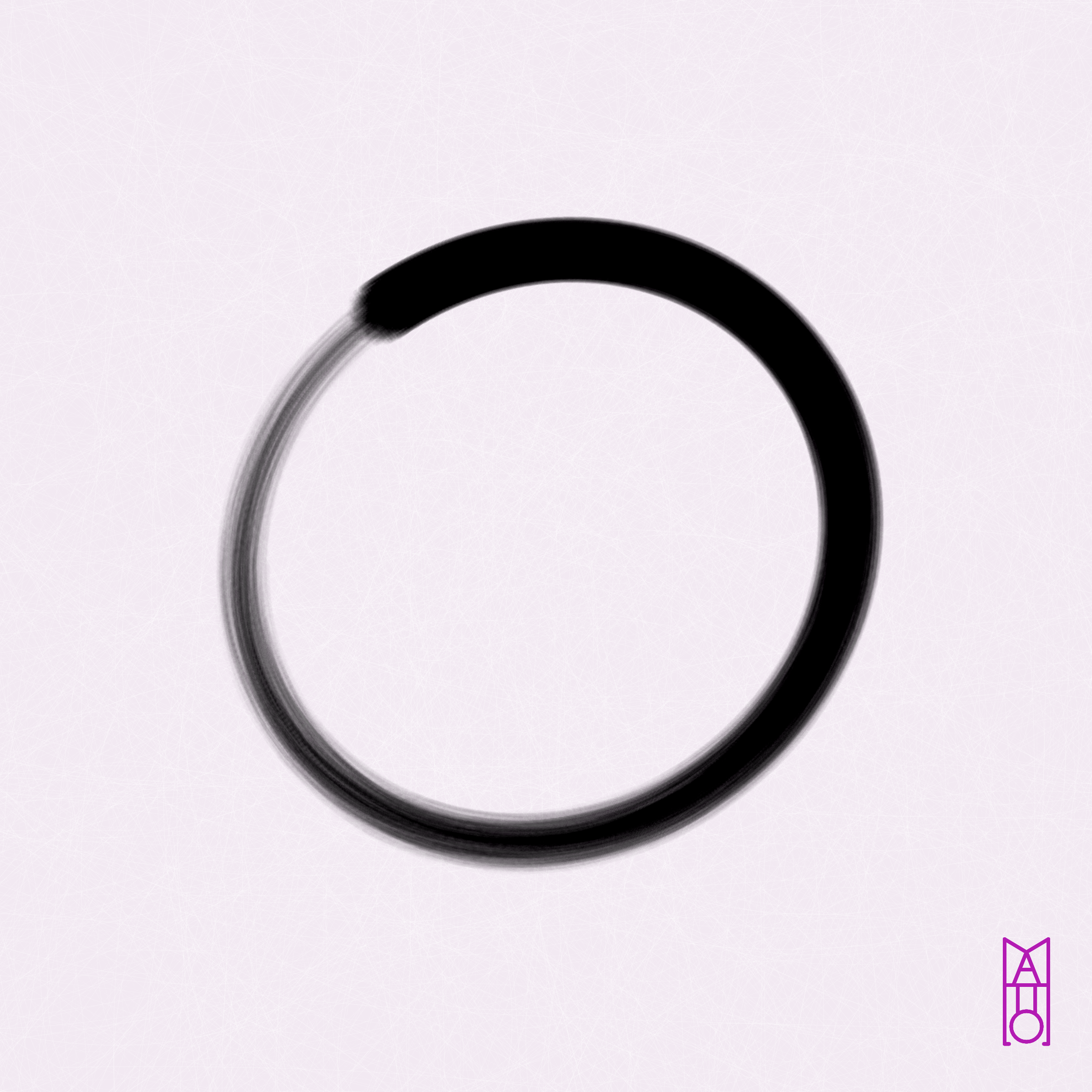 Art Blocks - Art Blocks v2 - Ensō #489 - NFT # 34000489