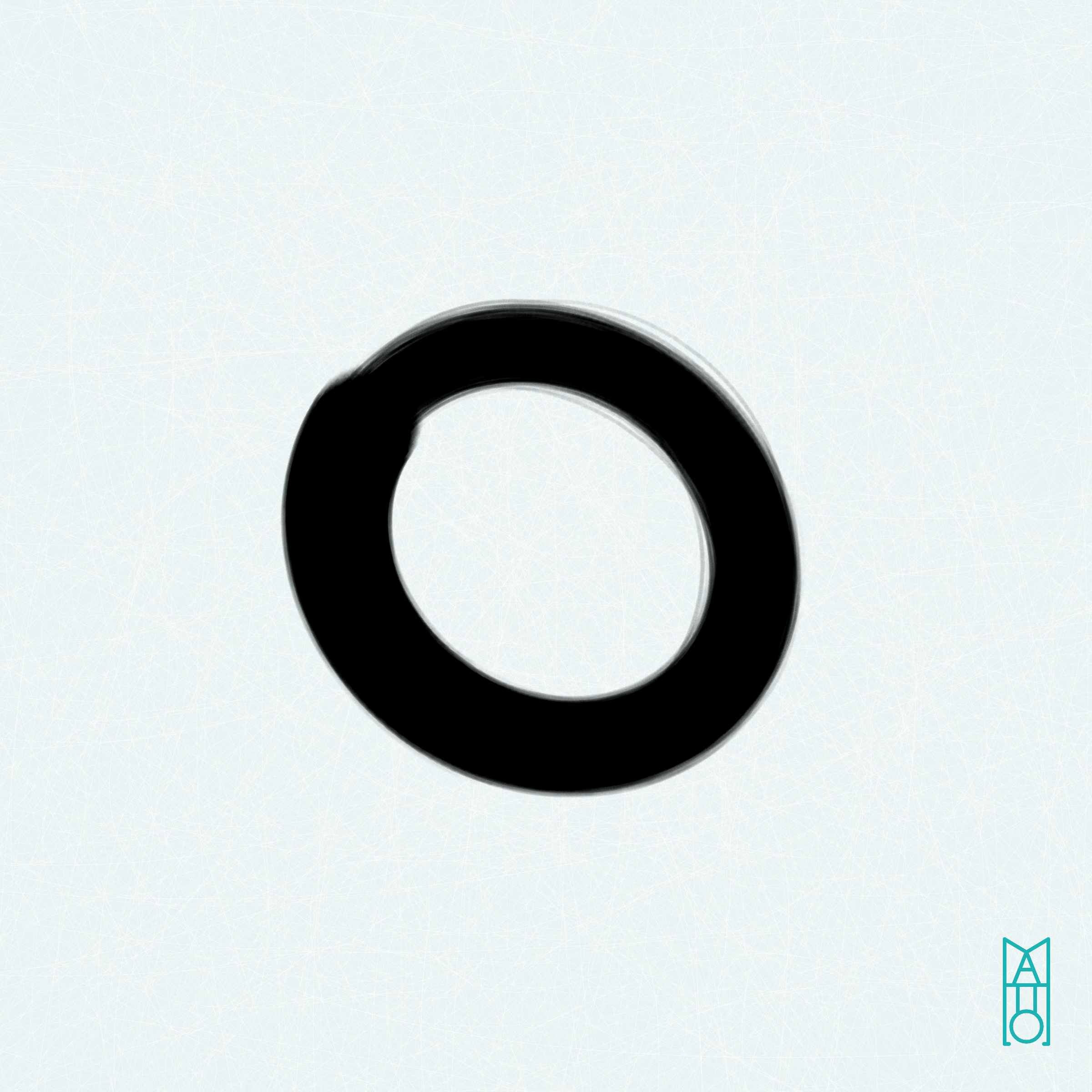 Art Blocks - Art Blocks v2 - Ensō #553 - NFT # 34000553