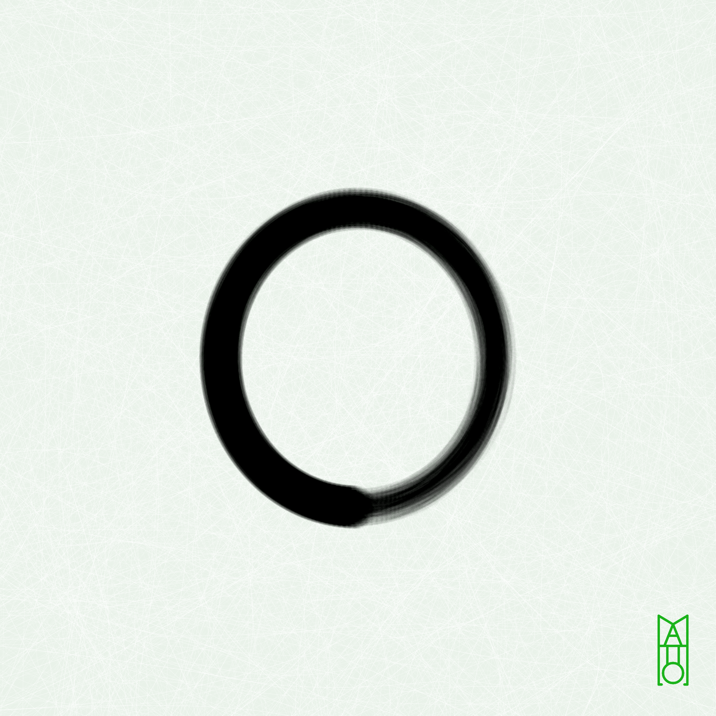 Art Blocks - Art Blocks v2 - Ensō #566 - NFT # 34000566