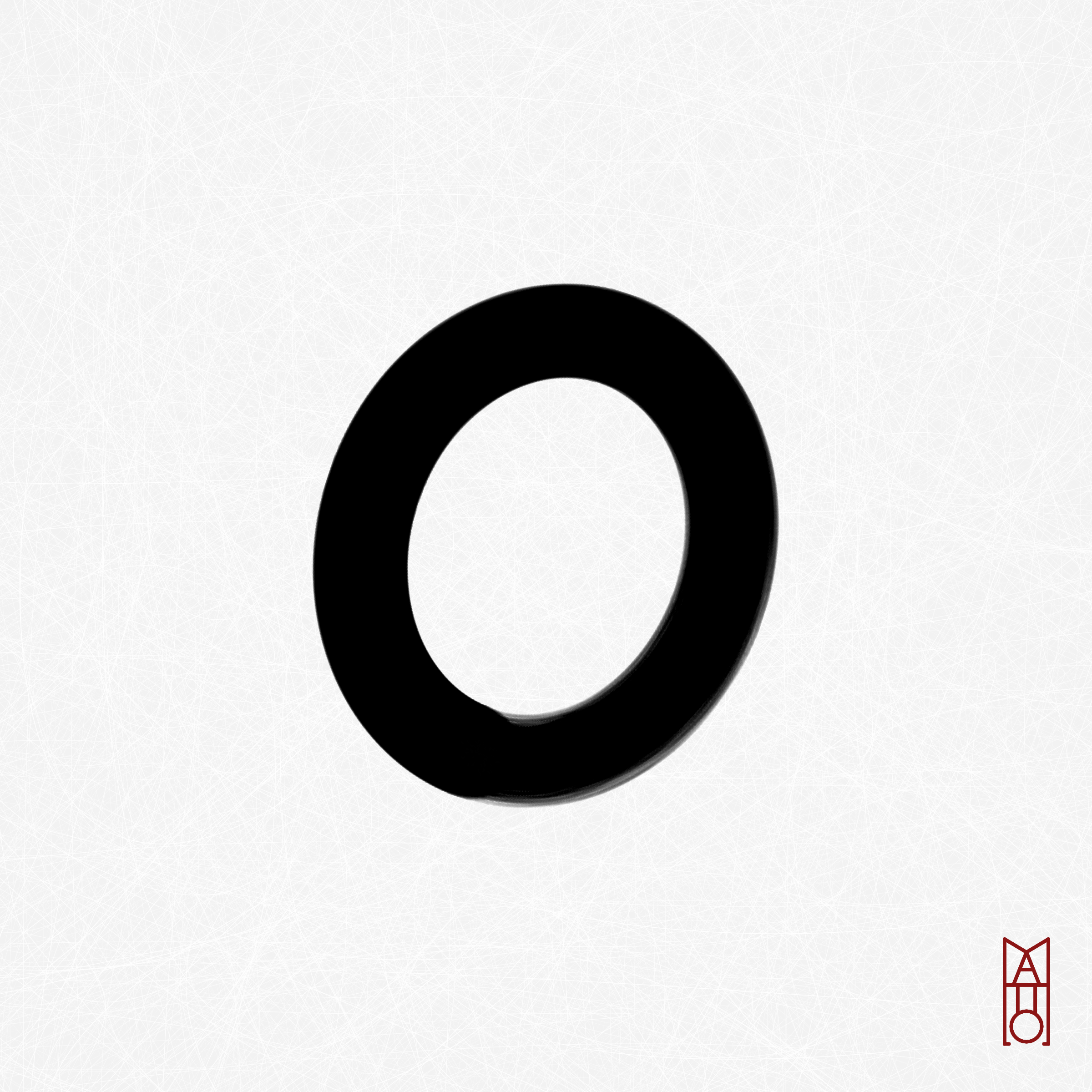 Art Blocks - Art Blocks v2 - Ensō #588 - NFT # 34000588