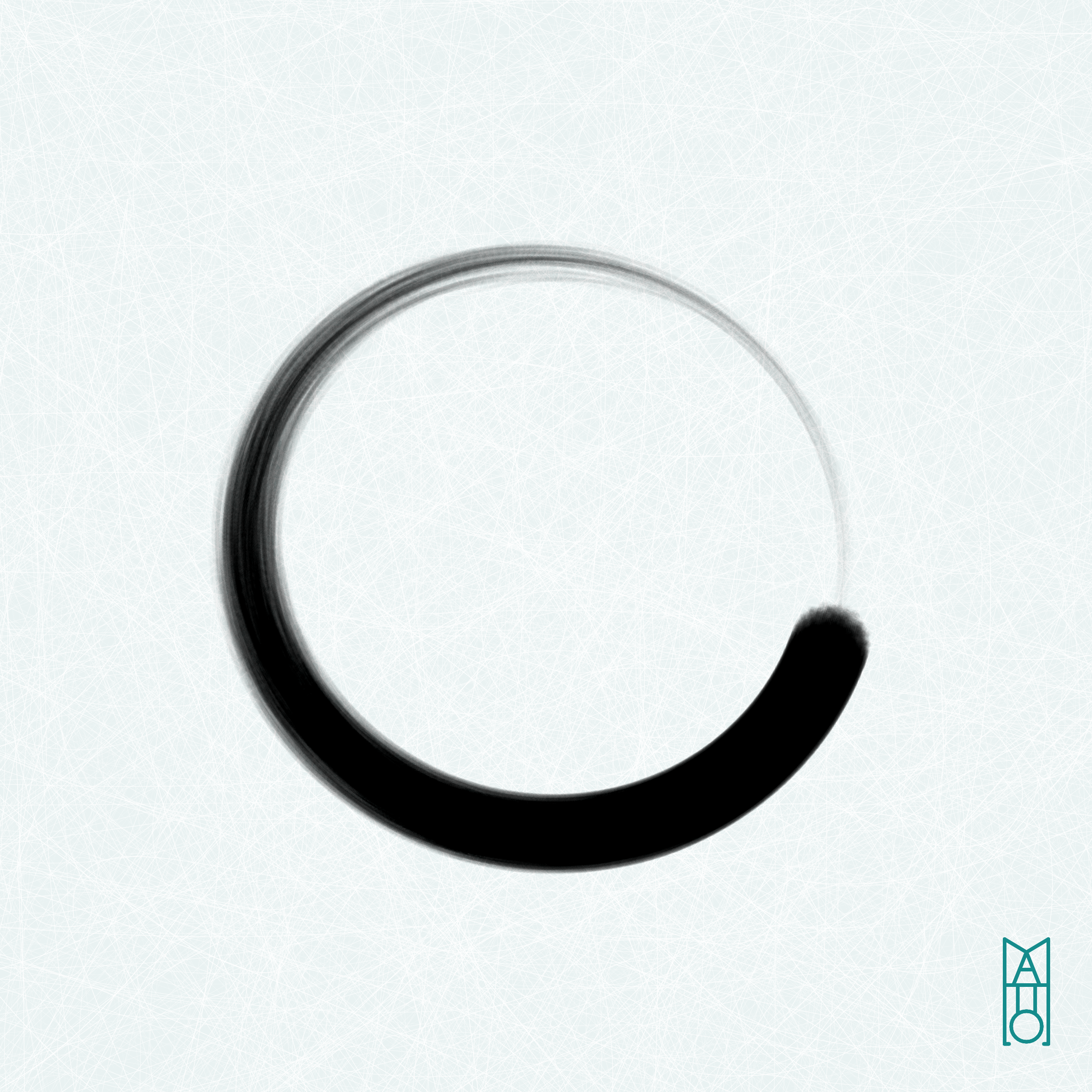 Art Blocks - Art Blocks v2 - Ensō #593 - NFT # 34000593