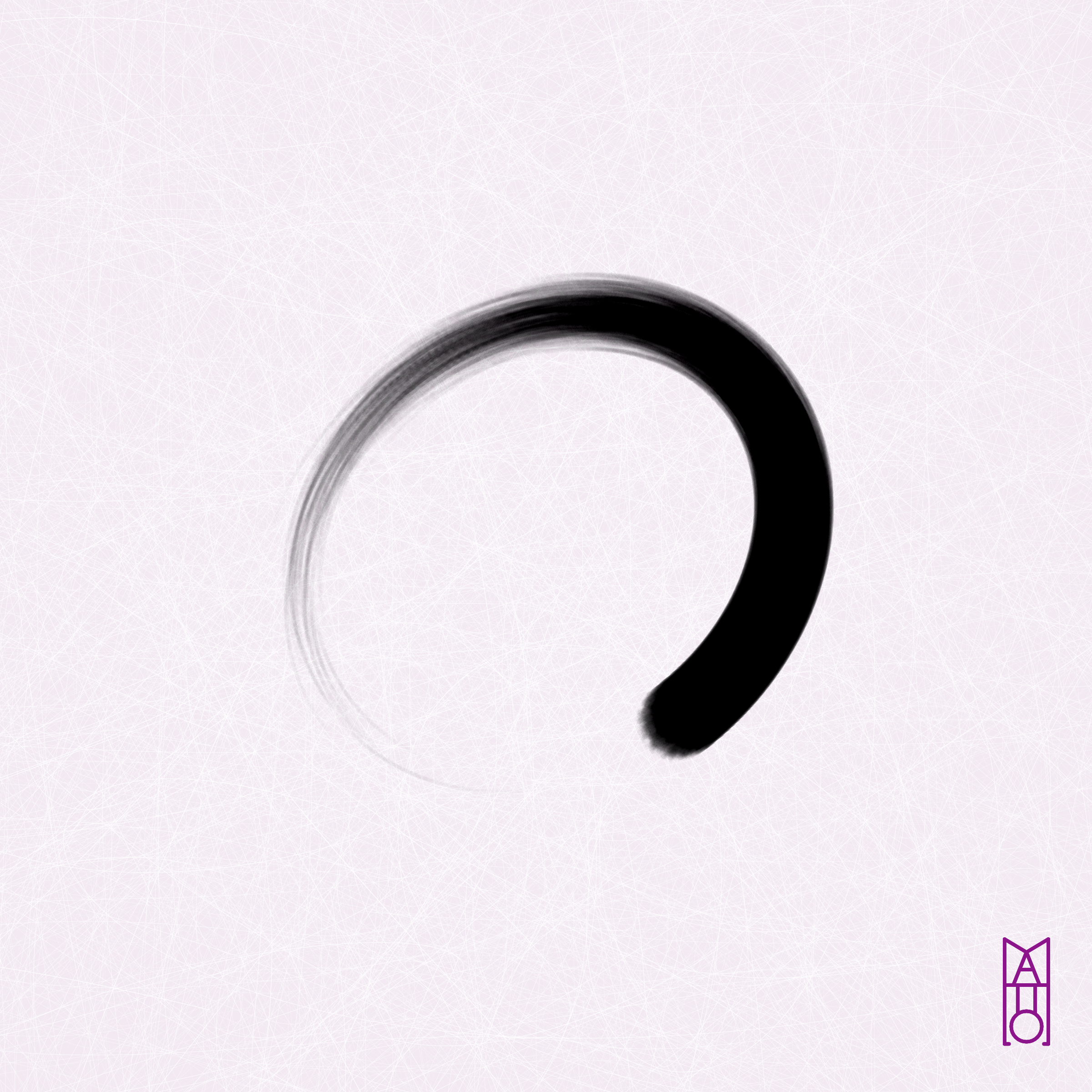 Art Blocks - Art Blocks v2 - Ensō #608 - NFT # 34000608