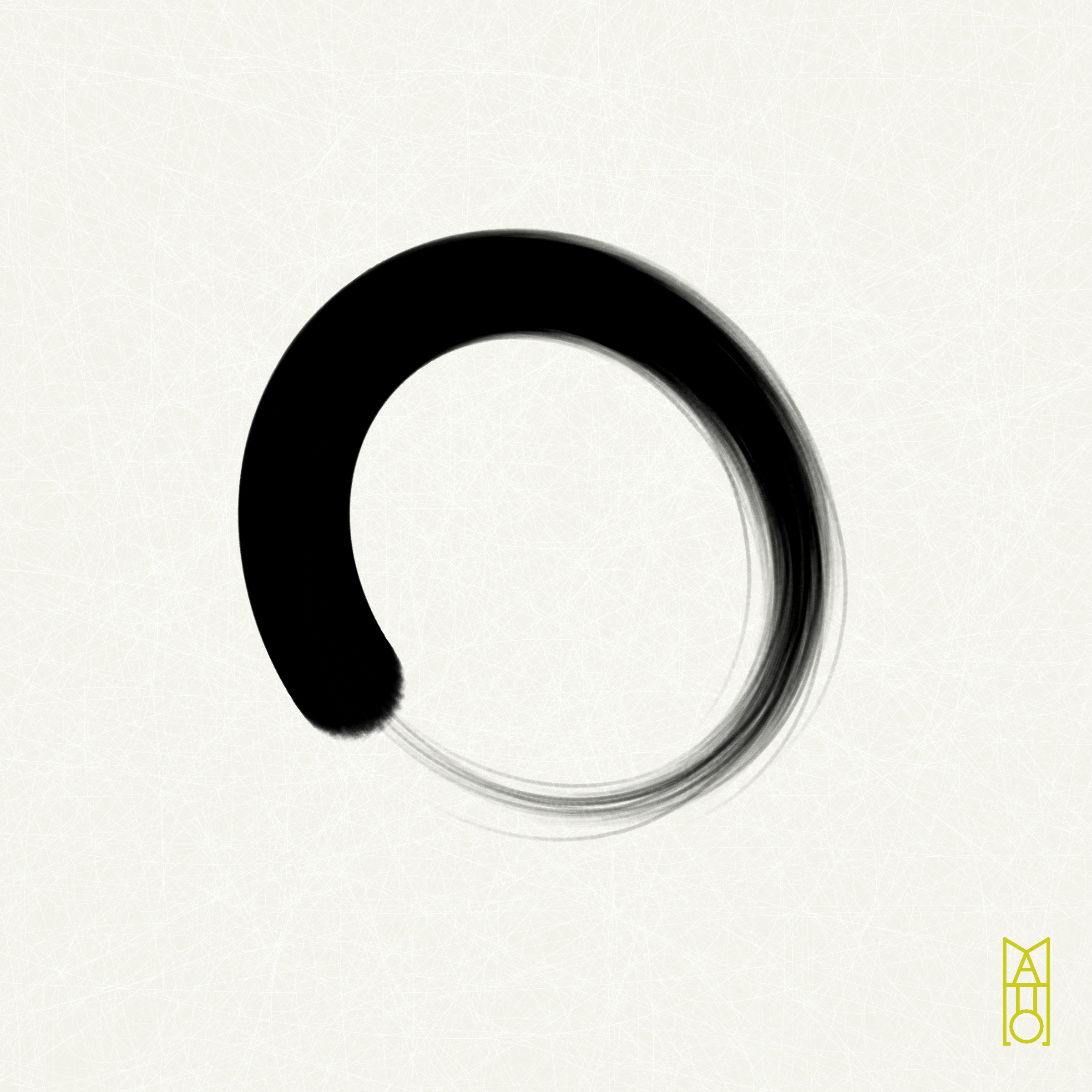 Art Blocks - Art Blocks v2 - Ensō #638 - NFT # 34000638