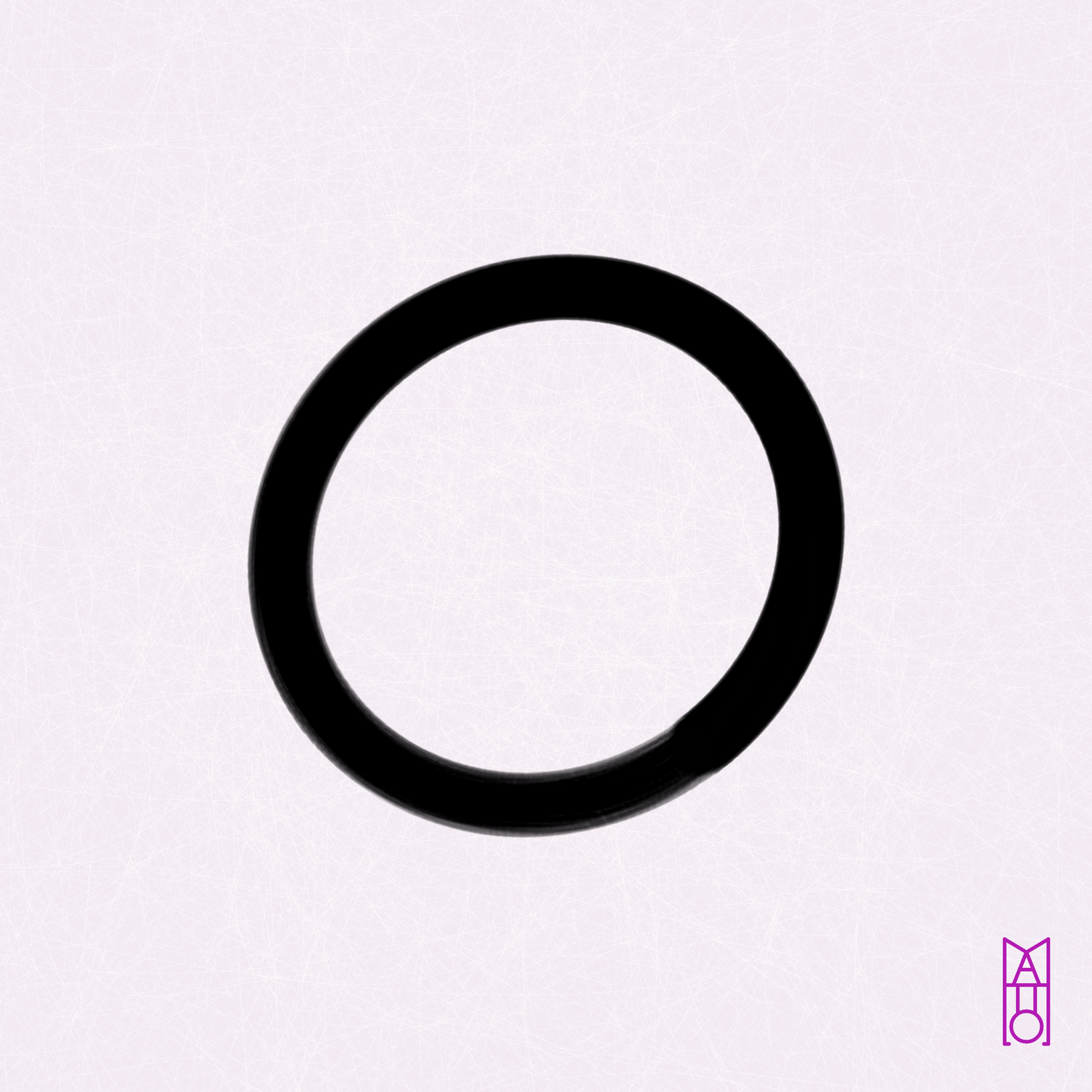 Art Blocks - Art Blocks v2 - Ensō #687 - NFT # 34000687