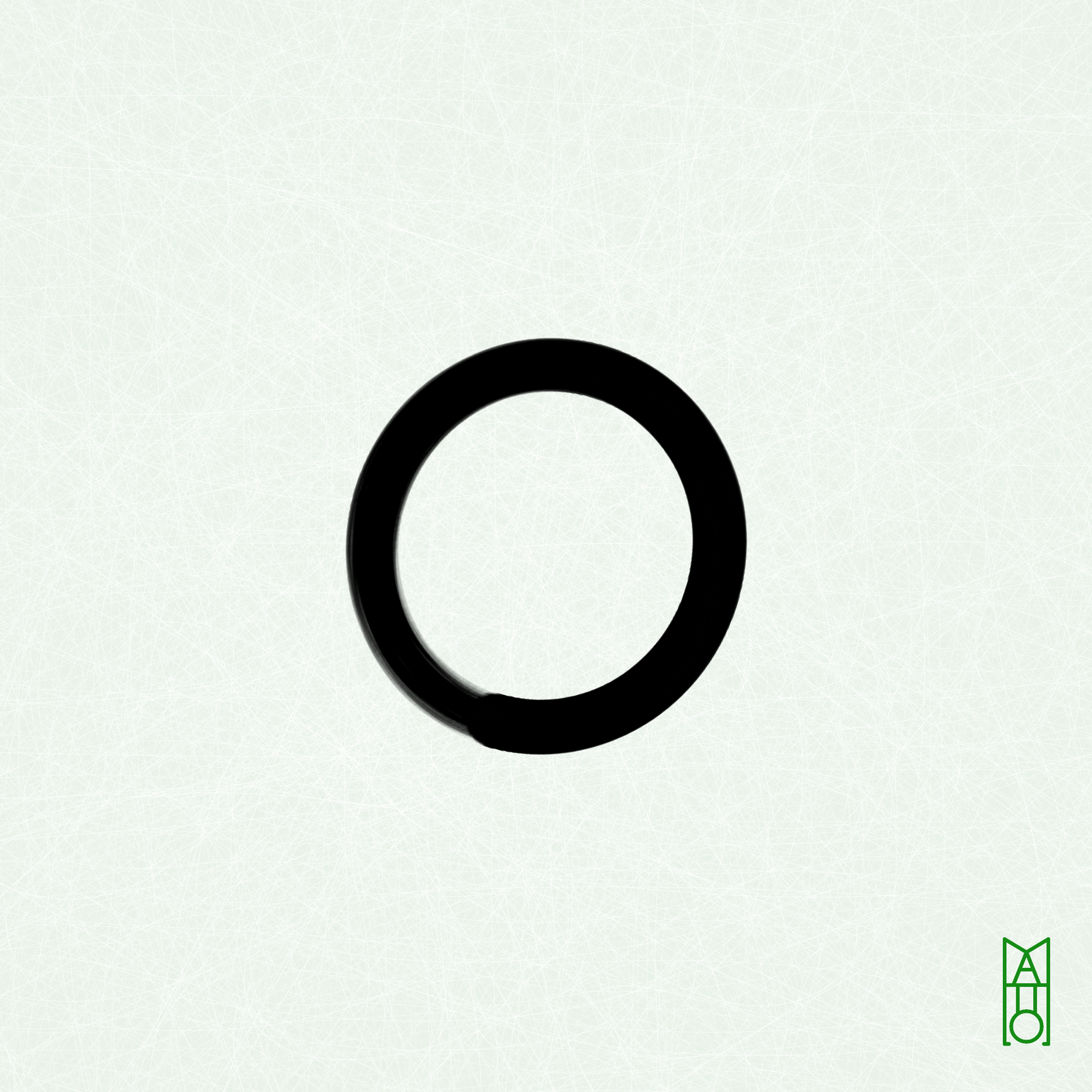 Art Blocks - Art Blocks v2 - Ensō #697 - NFT # 34000697