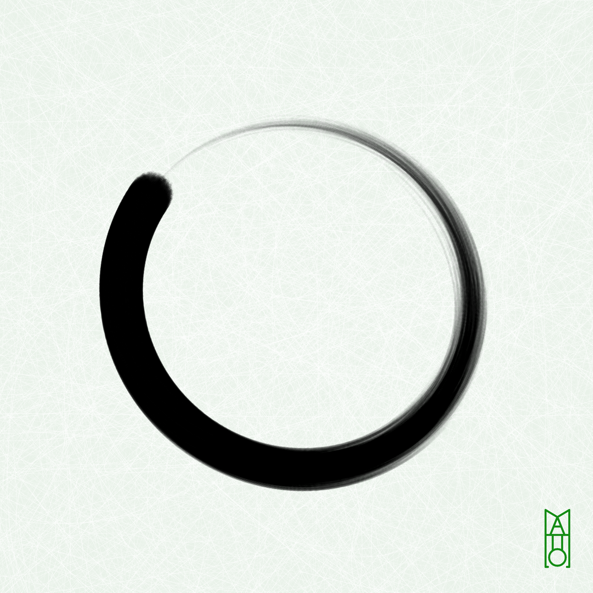 Art Blocks - Art Blocks v2 - Ensō #698 - NFT # 34000698