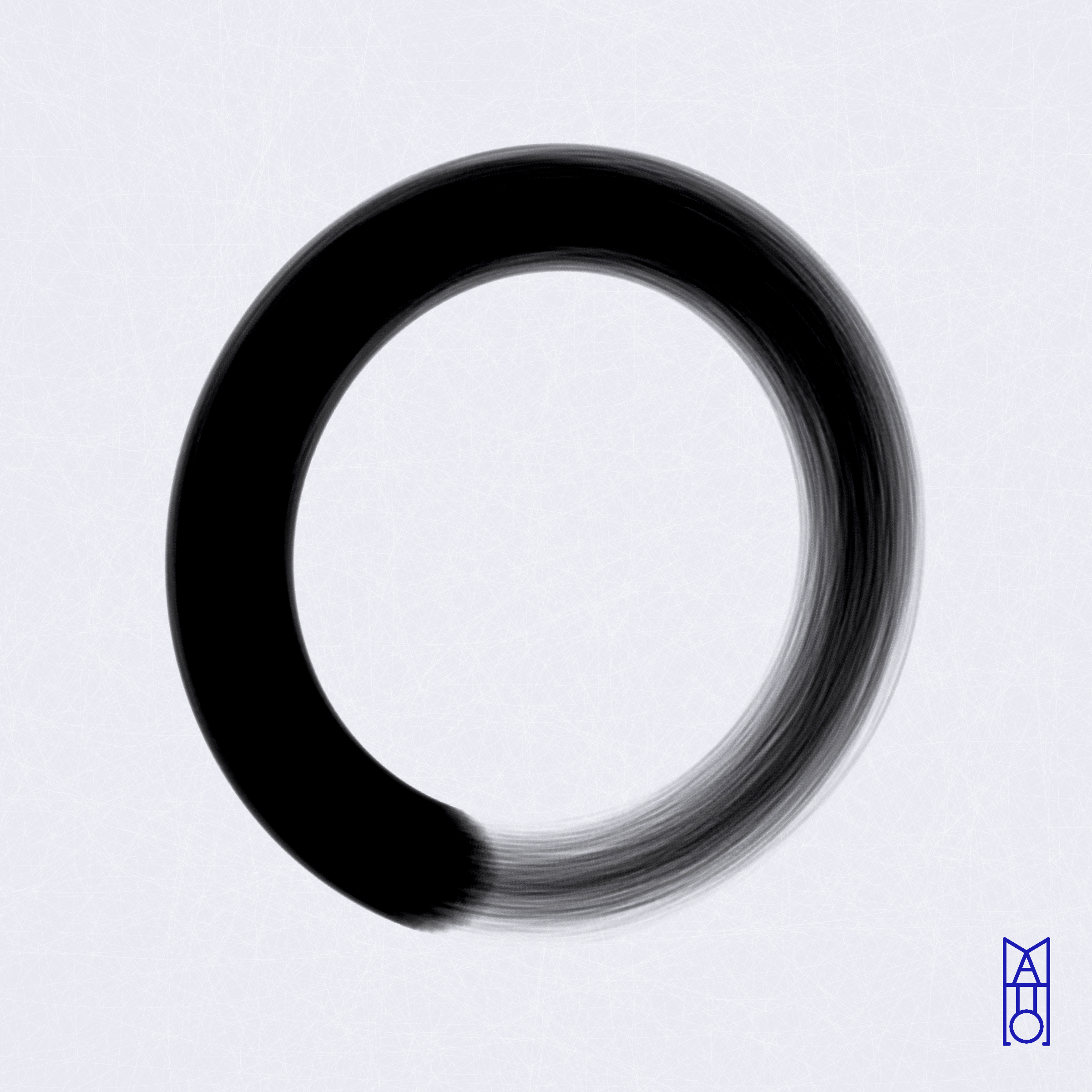 Art Blocks - Art Blocks v2 - Ensō #704 - NFT # 34000704