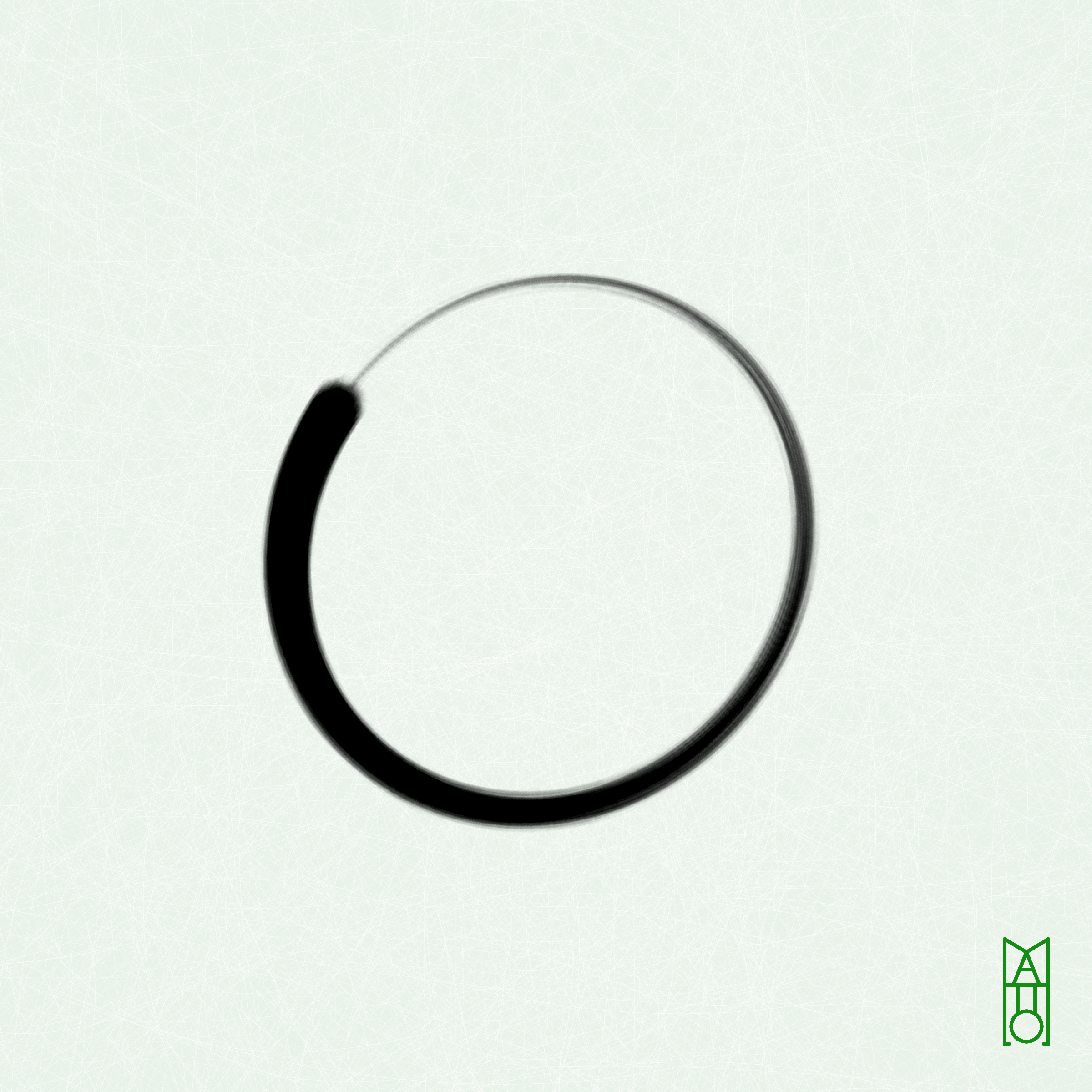 Art Blocks - Art Blocks v2 - Ensō #712 - NFT # 34000712