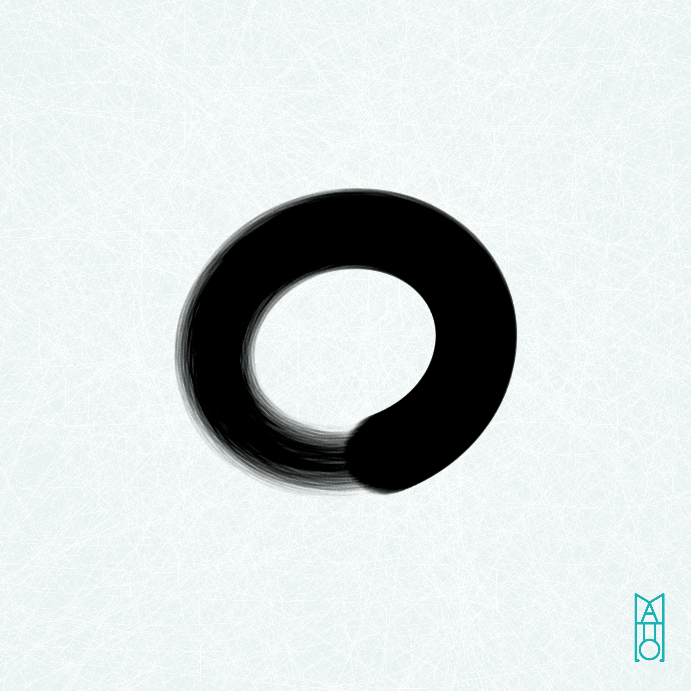 Art Blocks - Art Blocks v2 - Ensō #713 - NFT # 34000713