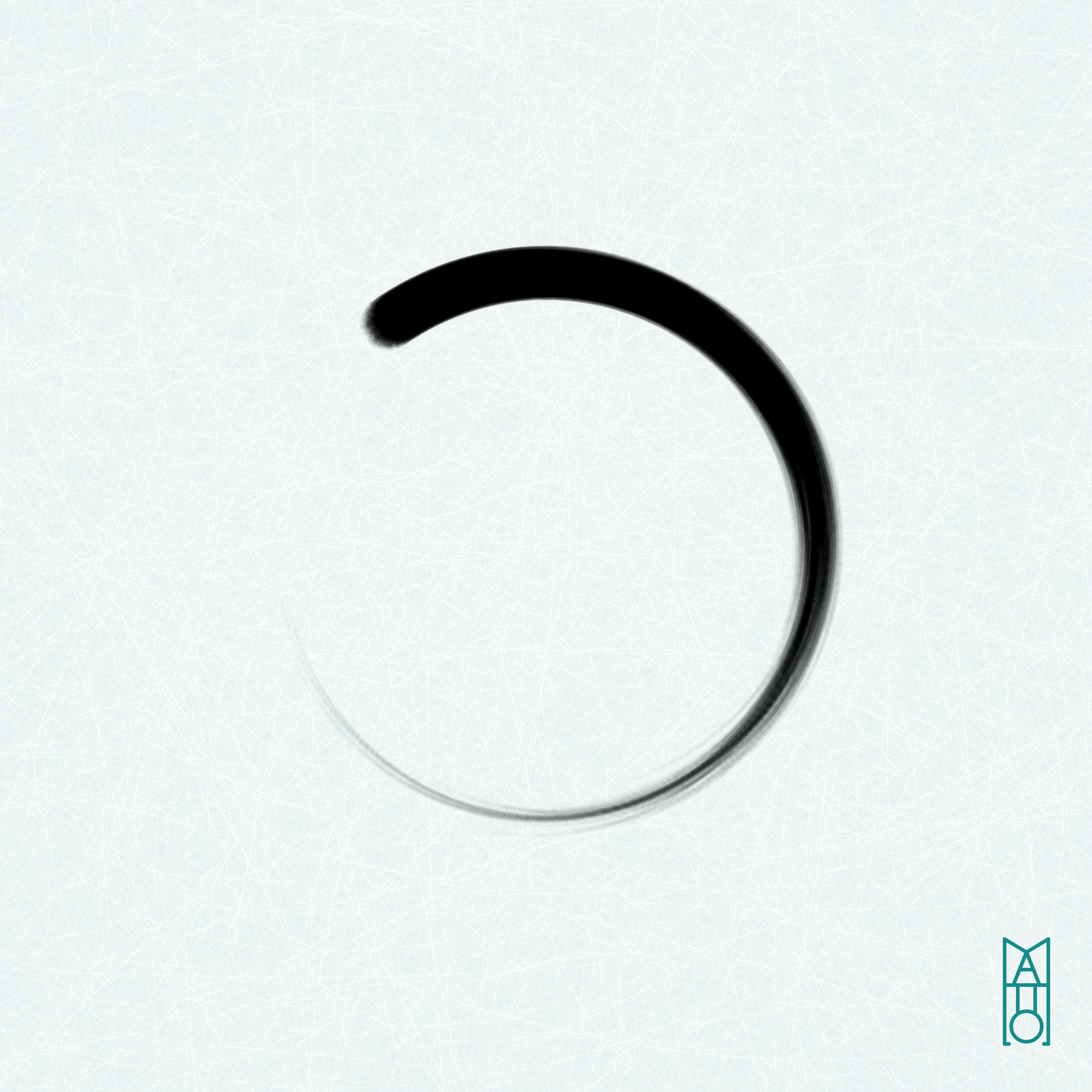 Art Blocks - Art Blocks v2 - Ensō #714 - NFT # 34000714