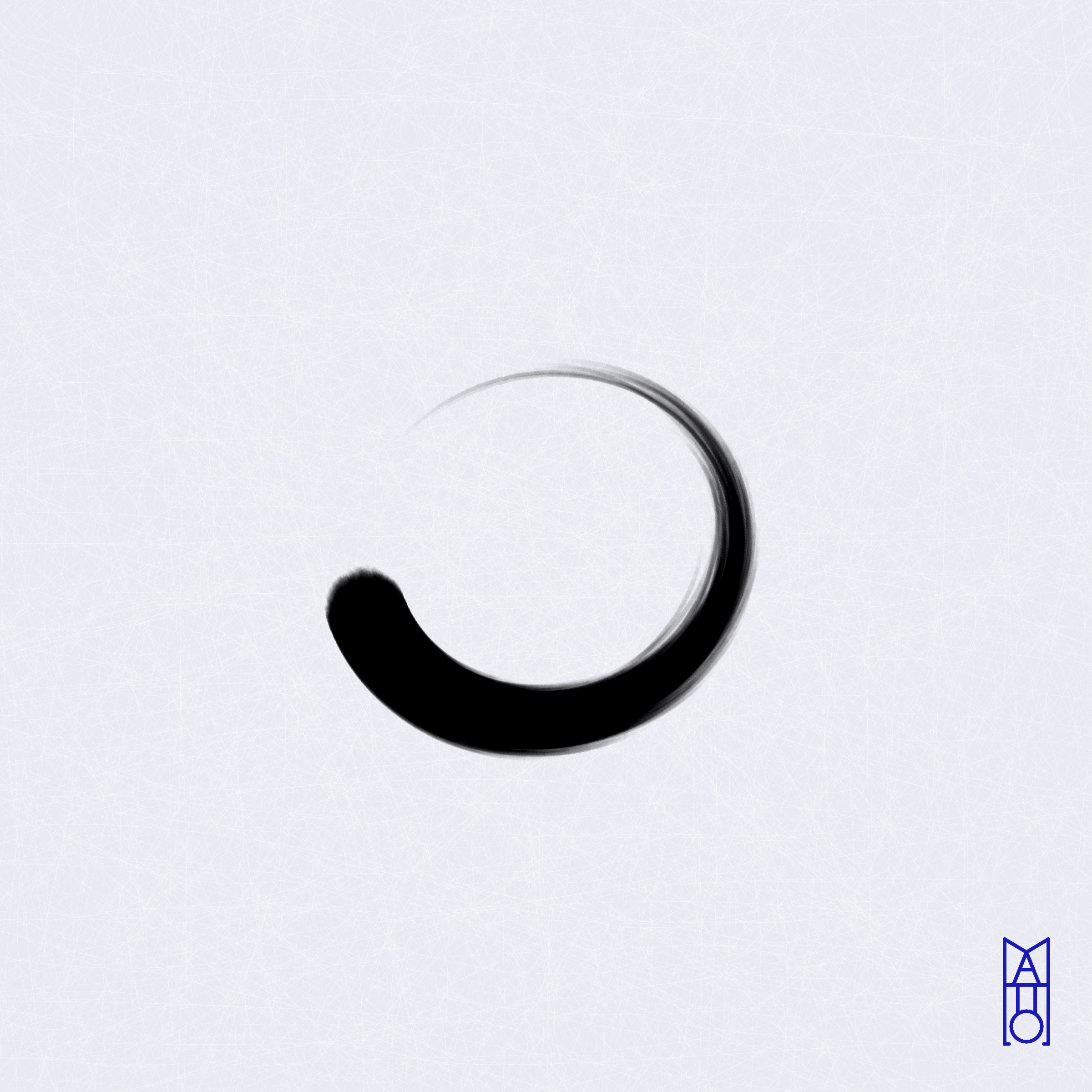 Art Blocks - Art Blocks v2 - Ensō #715 - NFT # 34000715