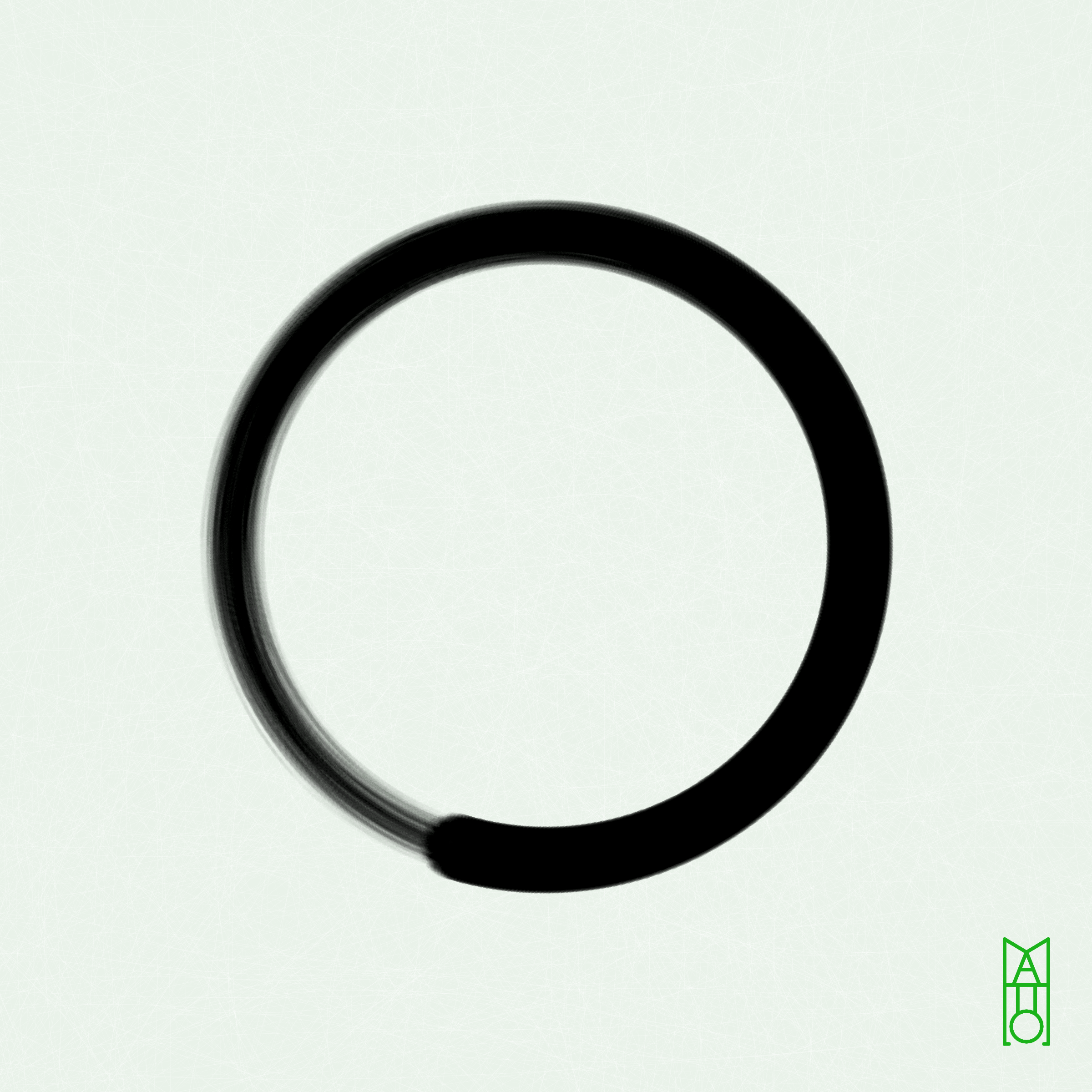 Art Blocks - Art Blocks v2 - Ensō #718 - NFT # 34000718