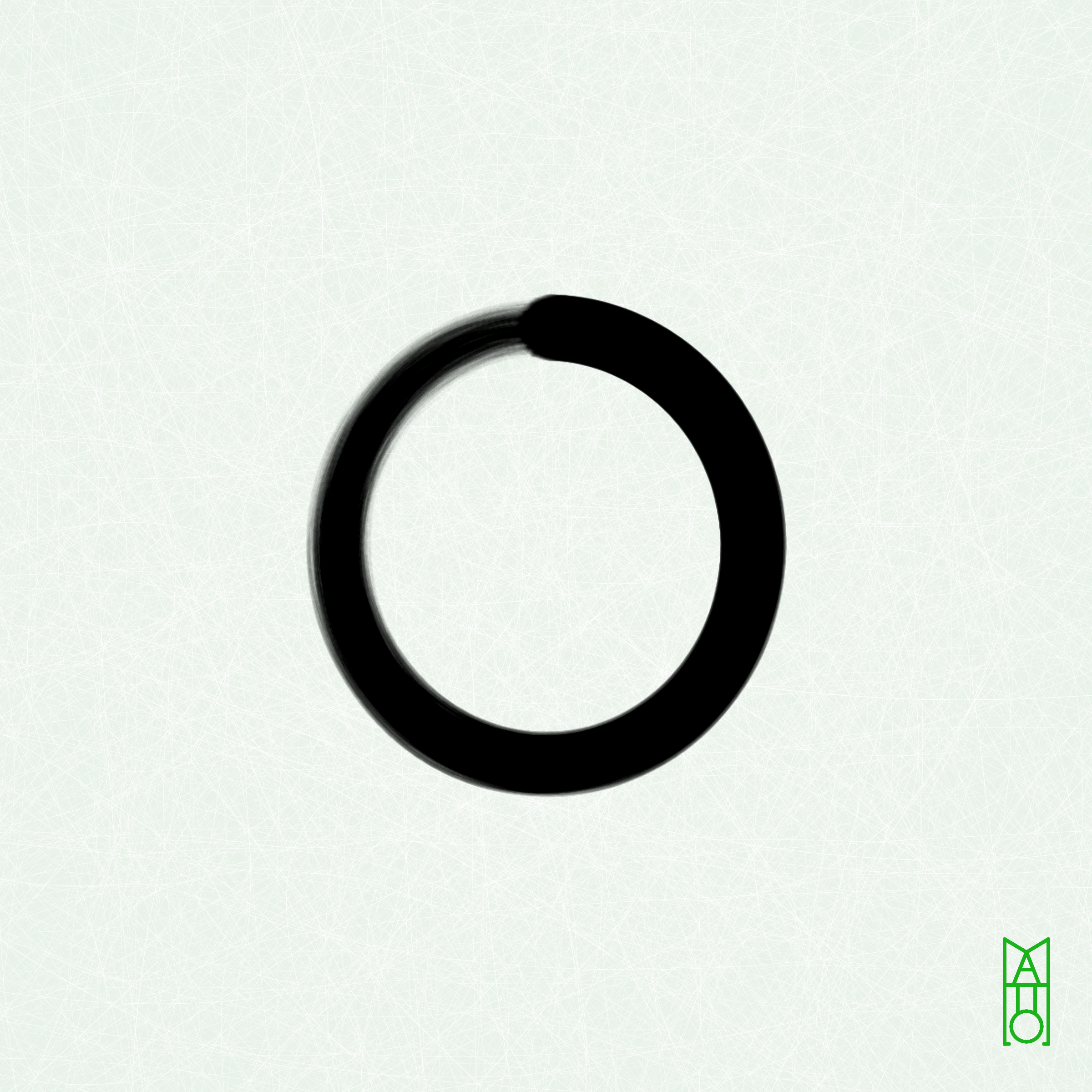 Art Blocks - Art Blocks v2 - Ensō #725 - NFT # 34000725