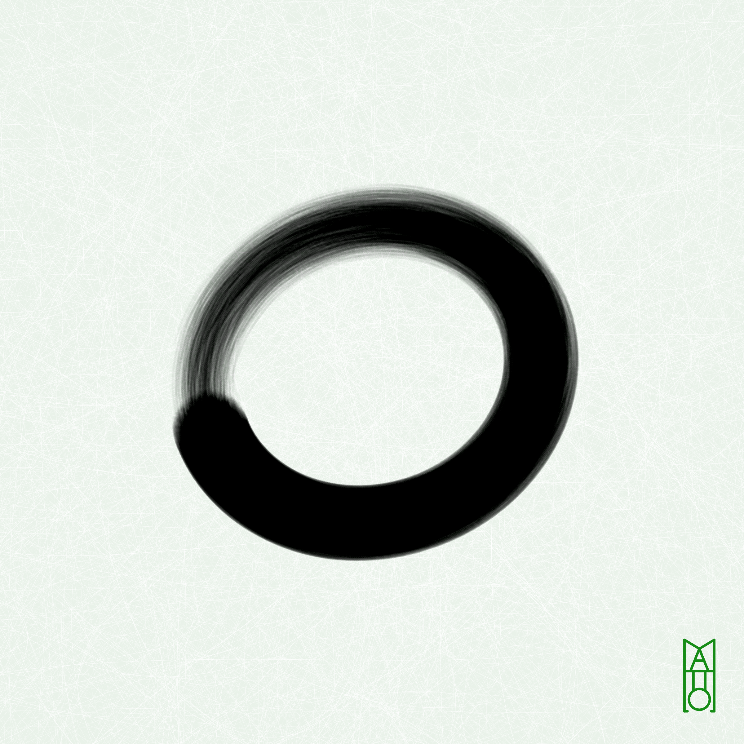 Art Blocks - Art Blocks v2 - Ensō #728 - NFT # 34000728