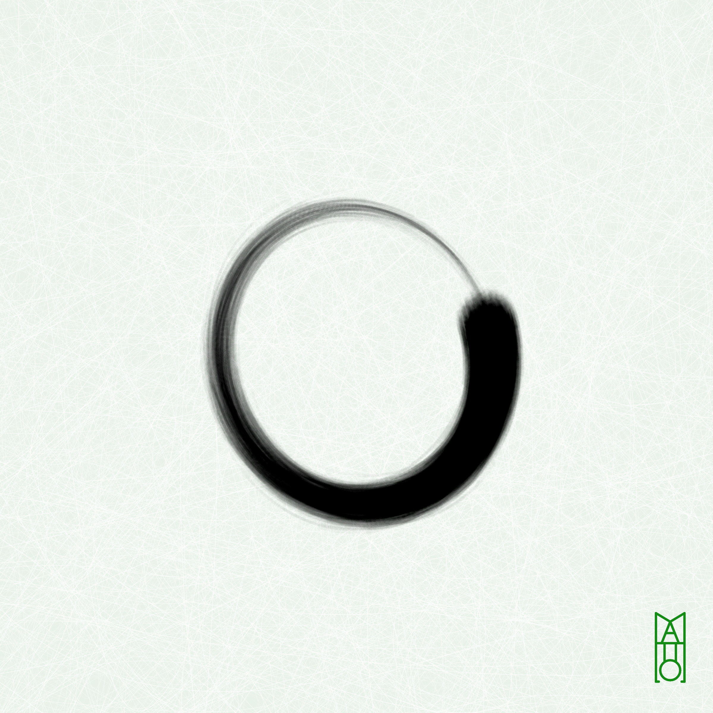 Art Blocks - Art Blocks v2 - Ensō #732 - NFT # 34000732