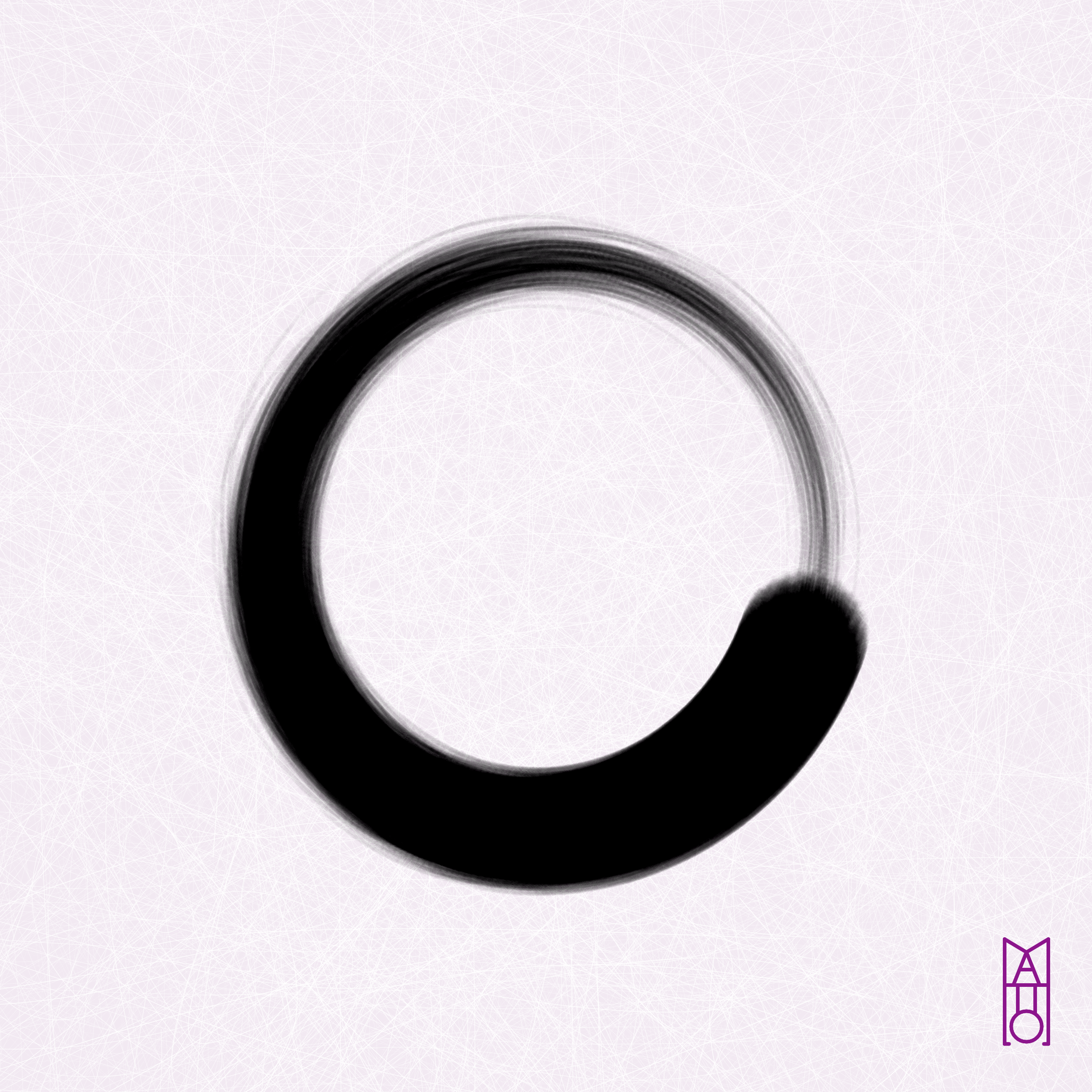 Art Blocks - Art Blocks v2 - Ensō #738 - NFT # 34000738