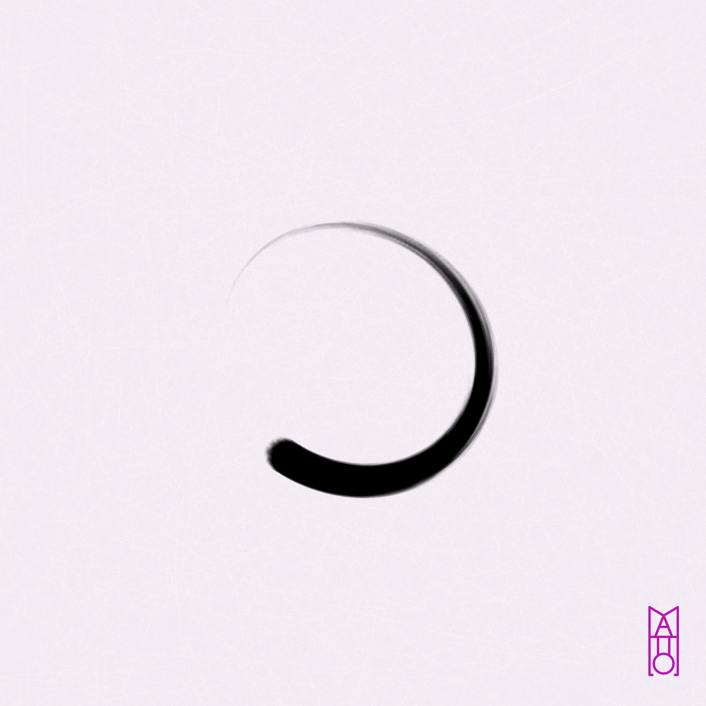 Art Blocks - Art Blocks v2 - Ensō #744 - NFT # 34000744