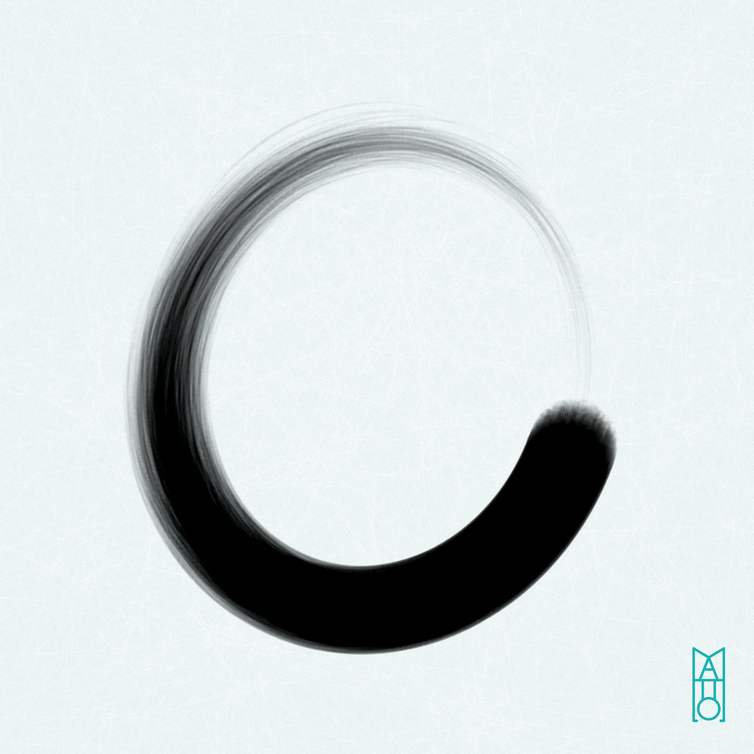 Art Blocks - Art Blocks v2 - Ensō #754 - NFT # 34000754