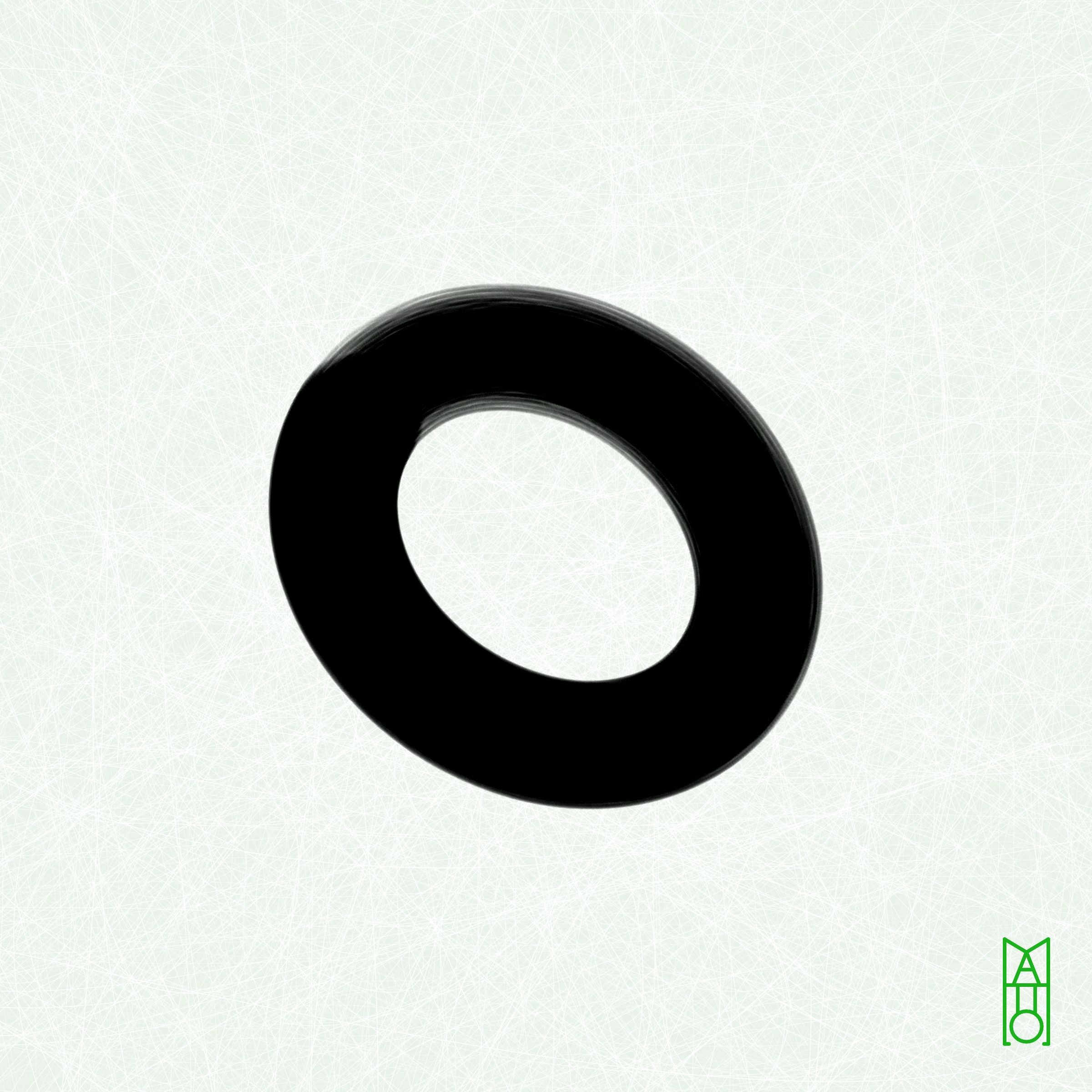 Art Blocks - Art Blocks v2 - Ensō #758 - NFT # 34000758