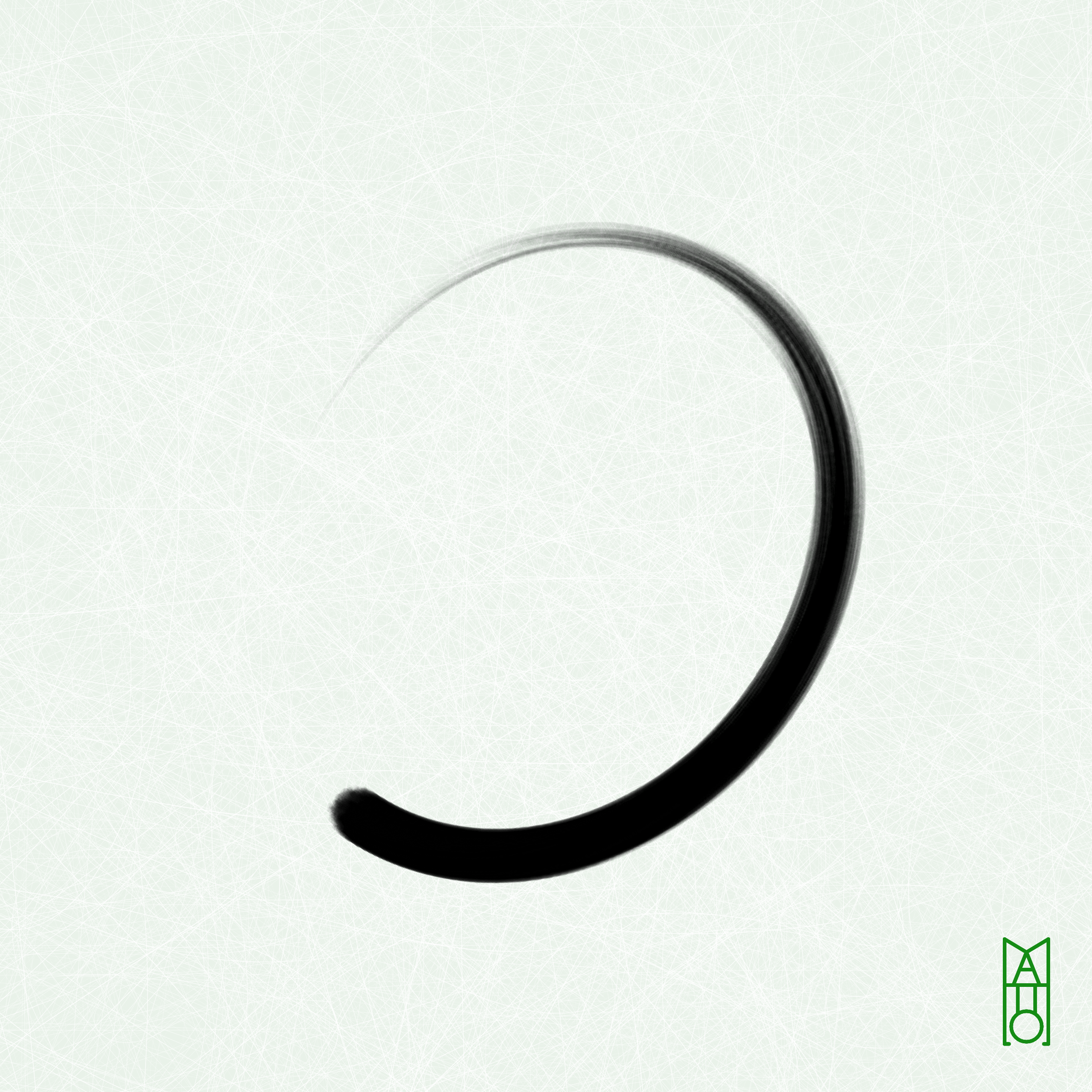 Art Blocks - Art Blocks v2 - Ensō #802 - NFT # 34000802