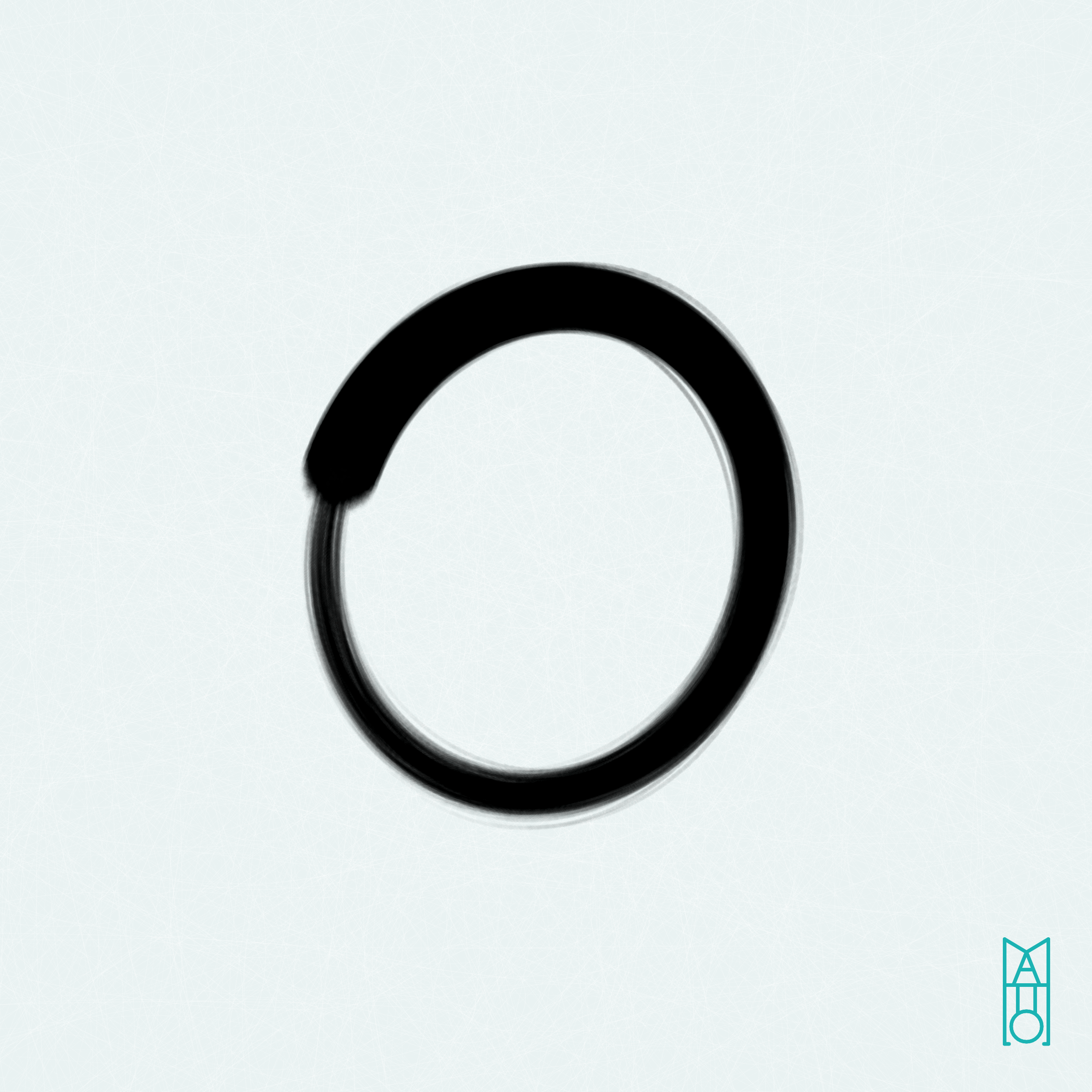 Art Blocks - Art Blocks v2 - Ensō #822 - NFT # 34000822