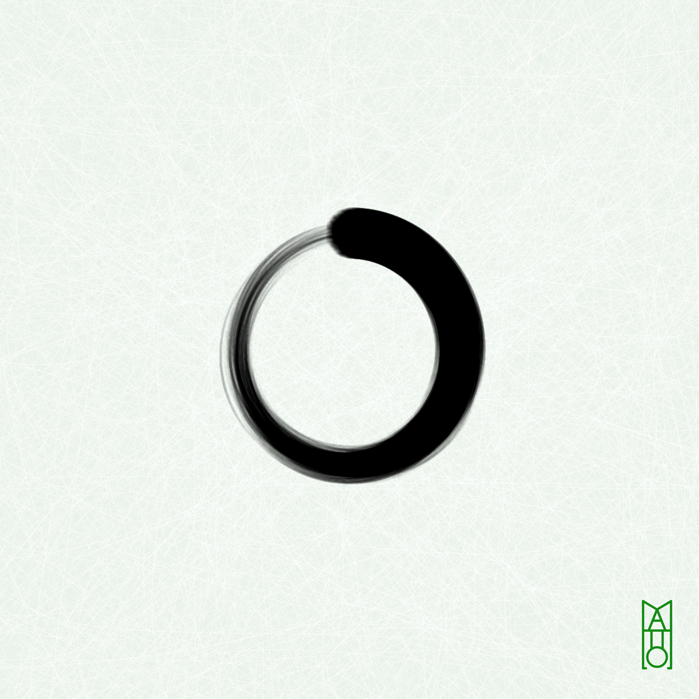 Art Blocks - Art Blocks v2 - Ensō #836 - NFT # 34000836