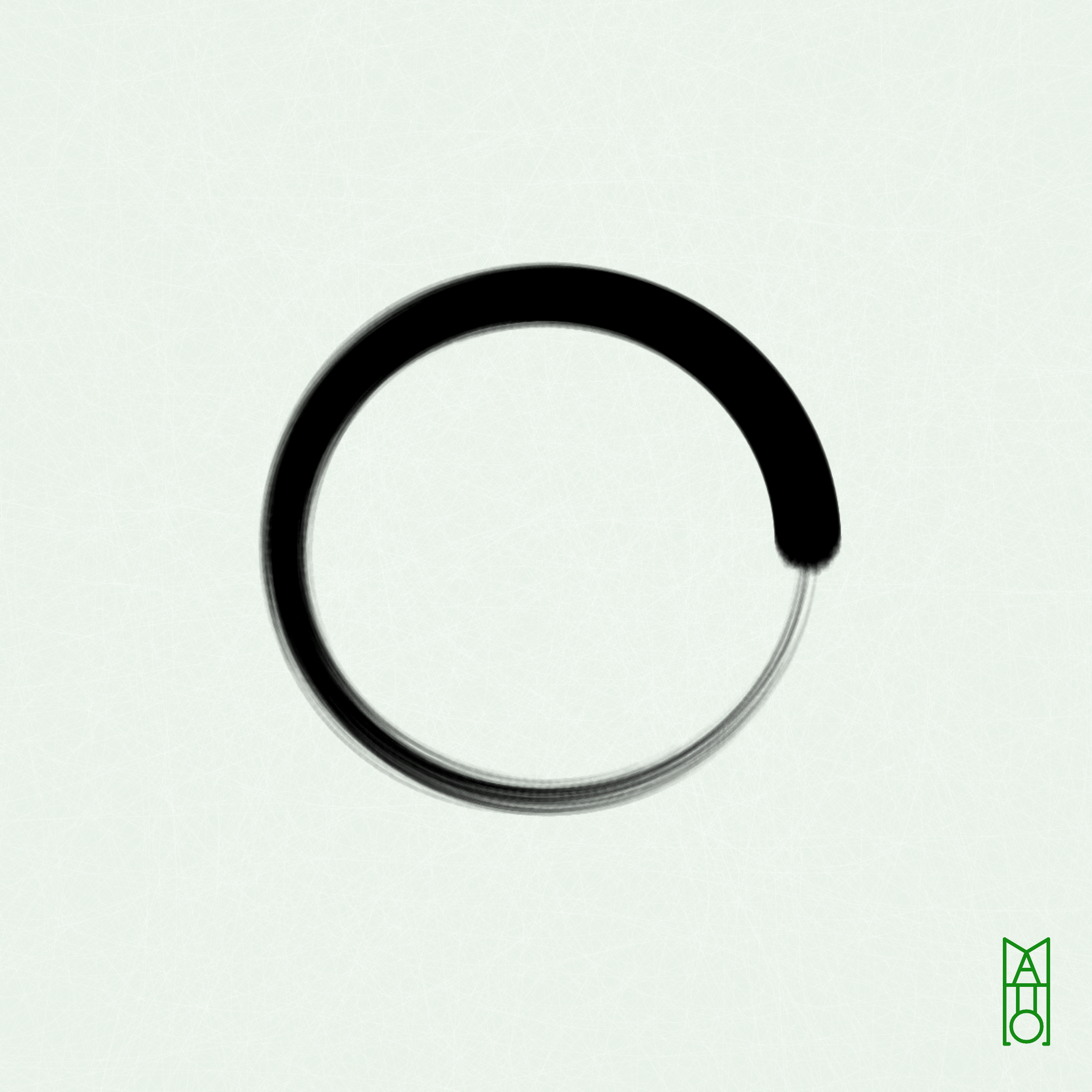 Art Blocks - Art Blocks v2 - Ensō #848 - NFT # 34000848