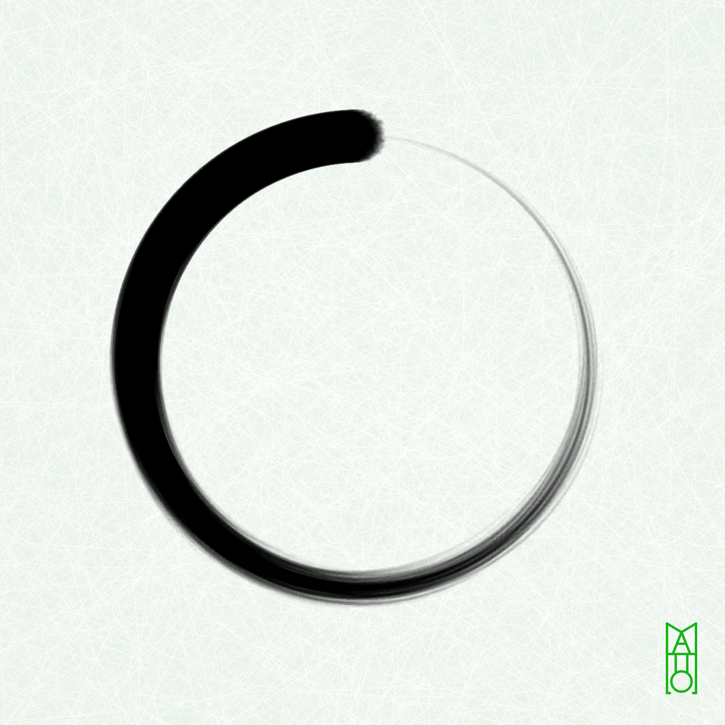 Art Blocks - Art Blocks v2 - Ensō #866 - NFT # 34000866