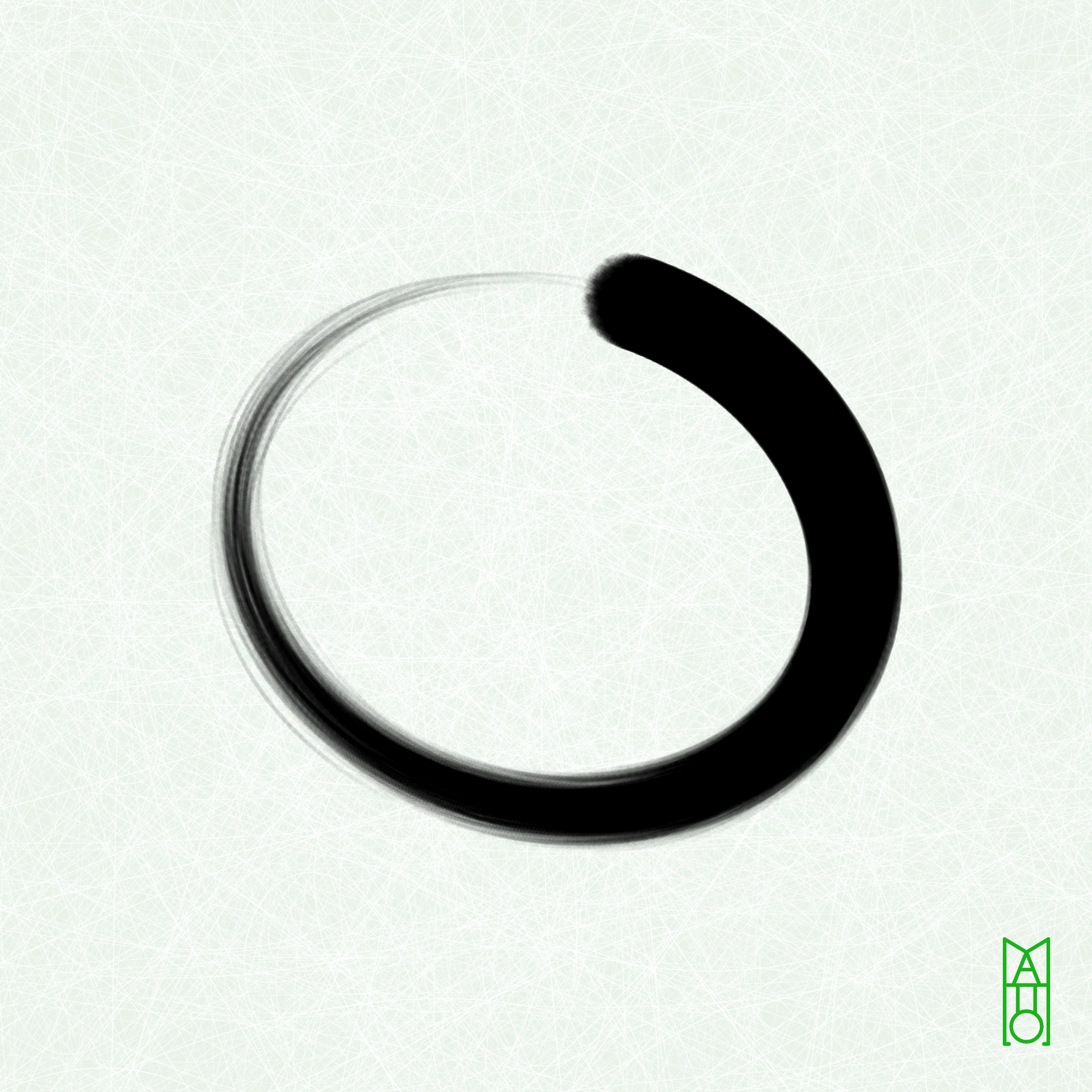 Art Blocks - Art Blocks v2 - Ensō #867 - NFT # 34000867