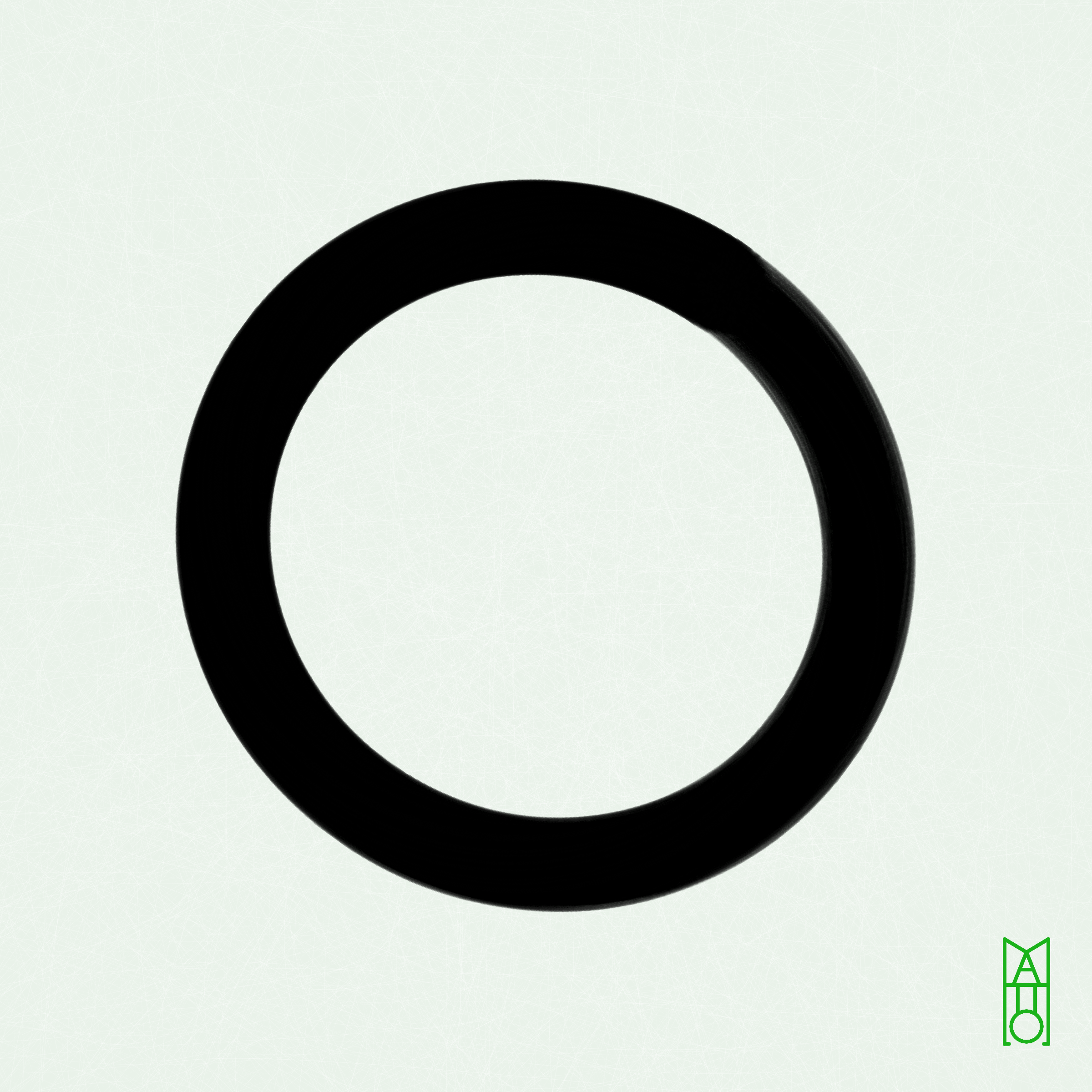 Art Blocks - Art Blocks v2 - Ensō #876 - NFT # 34000876