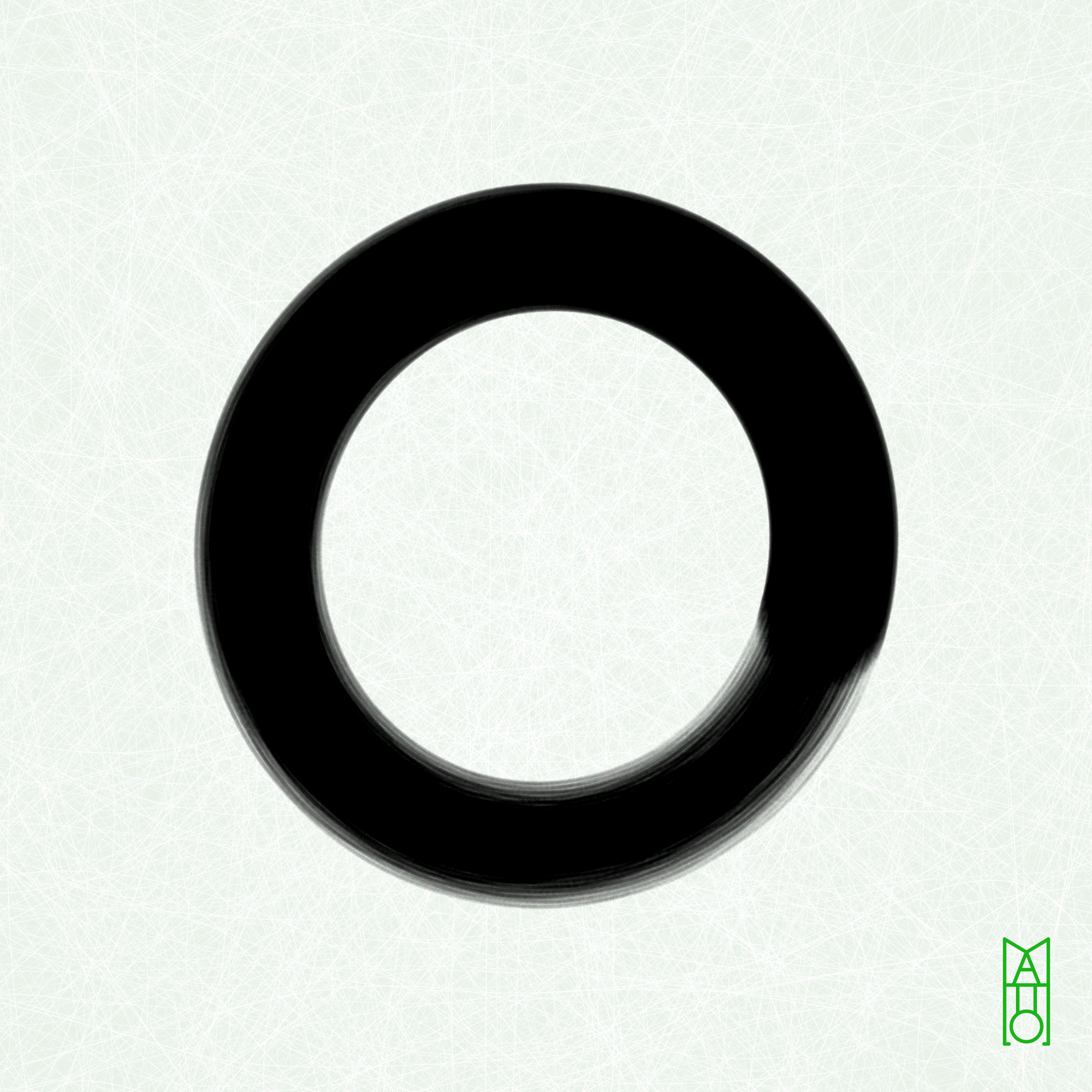 Art Blocks - Art Blocks v2 - Ensō #883 - NFT # 34000883