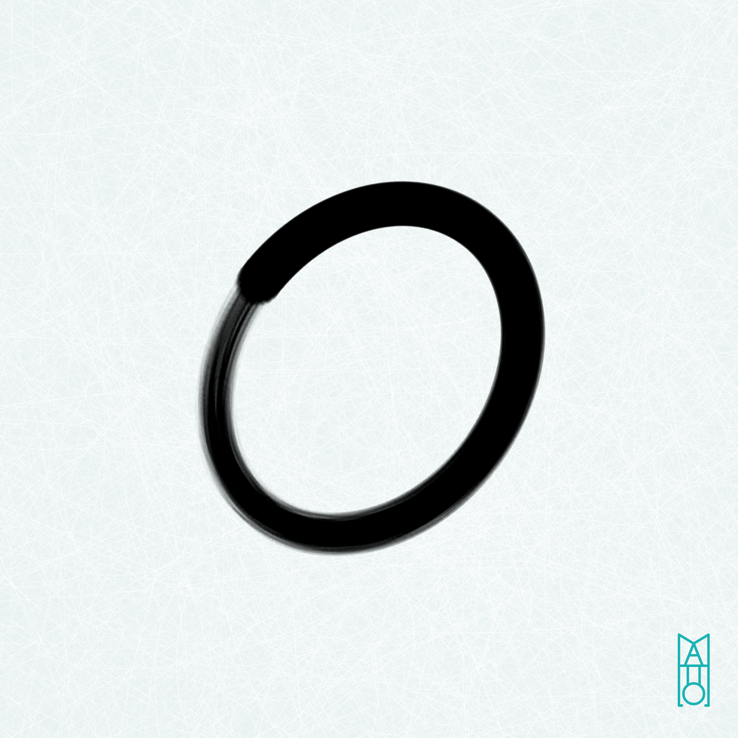 Art Blocks - Art Blocks v2 - Ensō #886 - NFT # 34000886