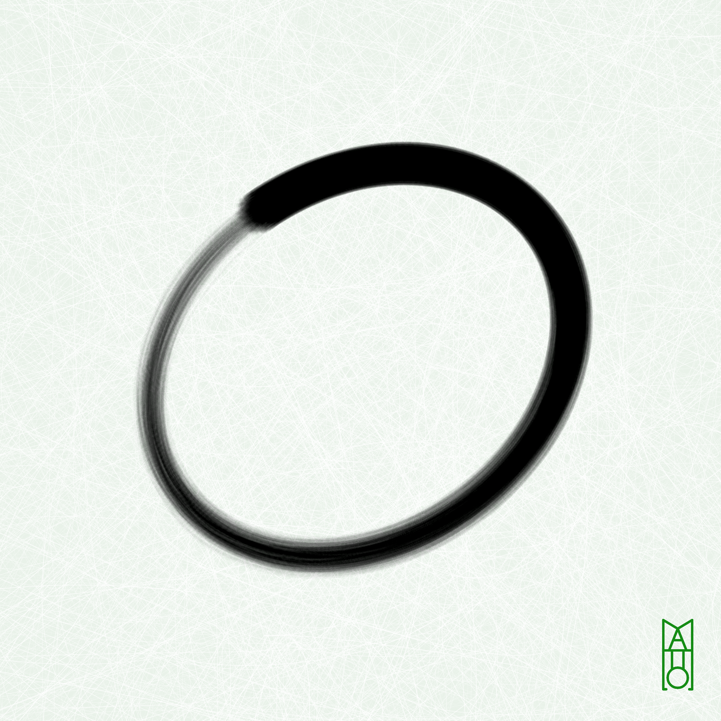 Art Blocks - Art Blocks v2 - Ensō #895 - NFT # 34000895