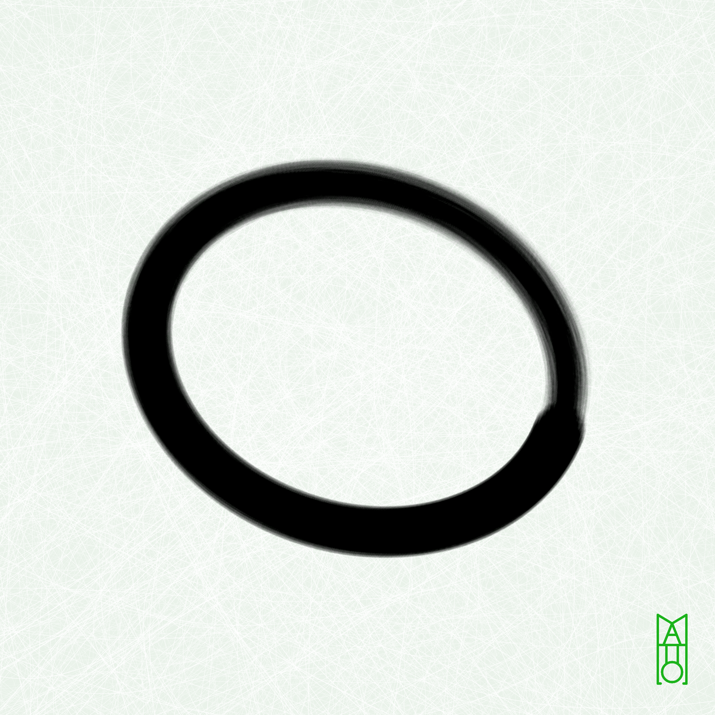 Art Blocks - Art Blocks v2 - Ensō #918 - NFT # 34000918