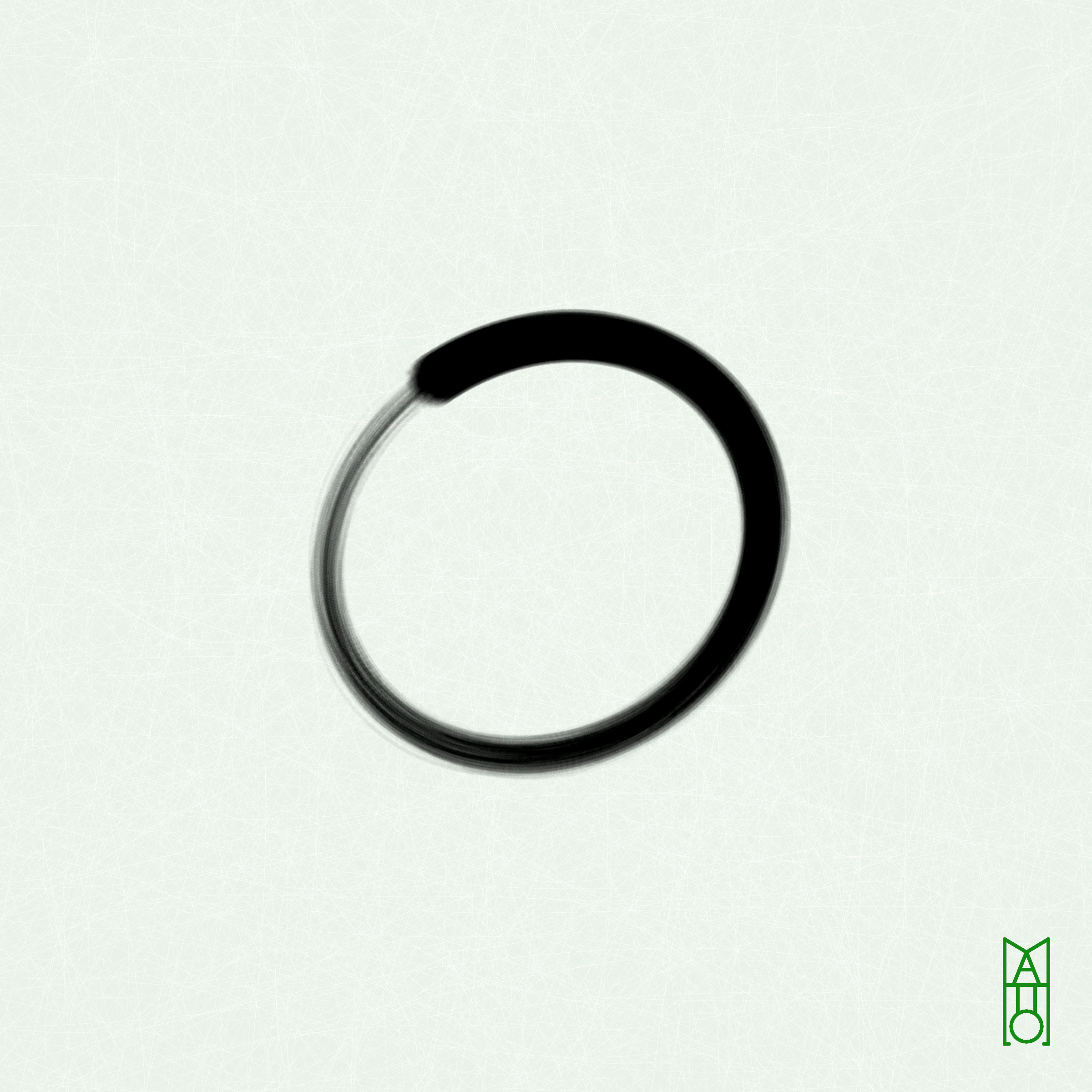 Art Blocks - Art Blocks v2 - Ensō #961 - NFT # 34000961