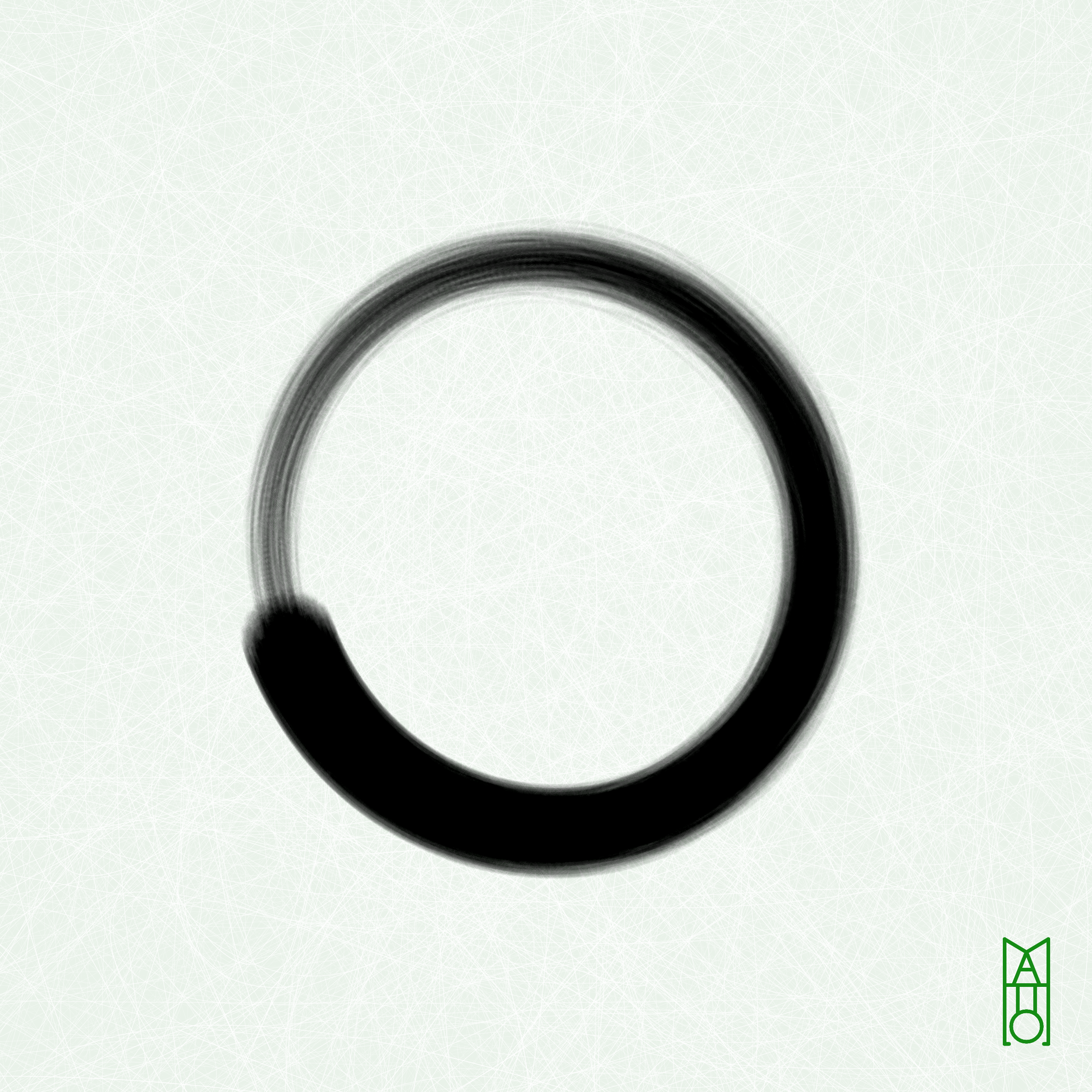 Art Blocks - Art Blocks v2 - Ensō #966 - NFT # 34000966