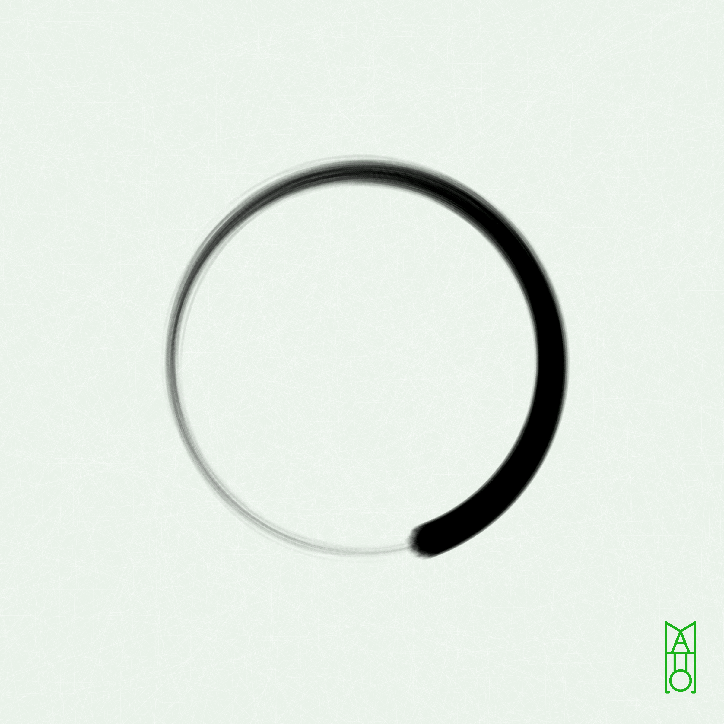 Art Blocks - Art Blocks v2 - Ensō #968 - NFT # 34000968