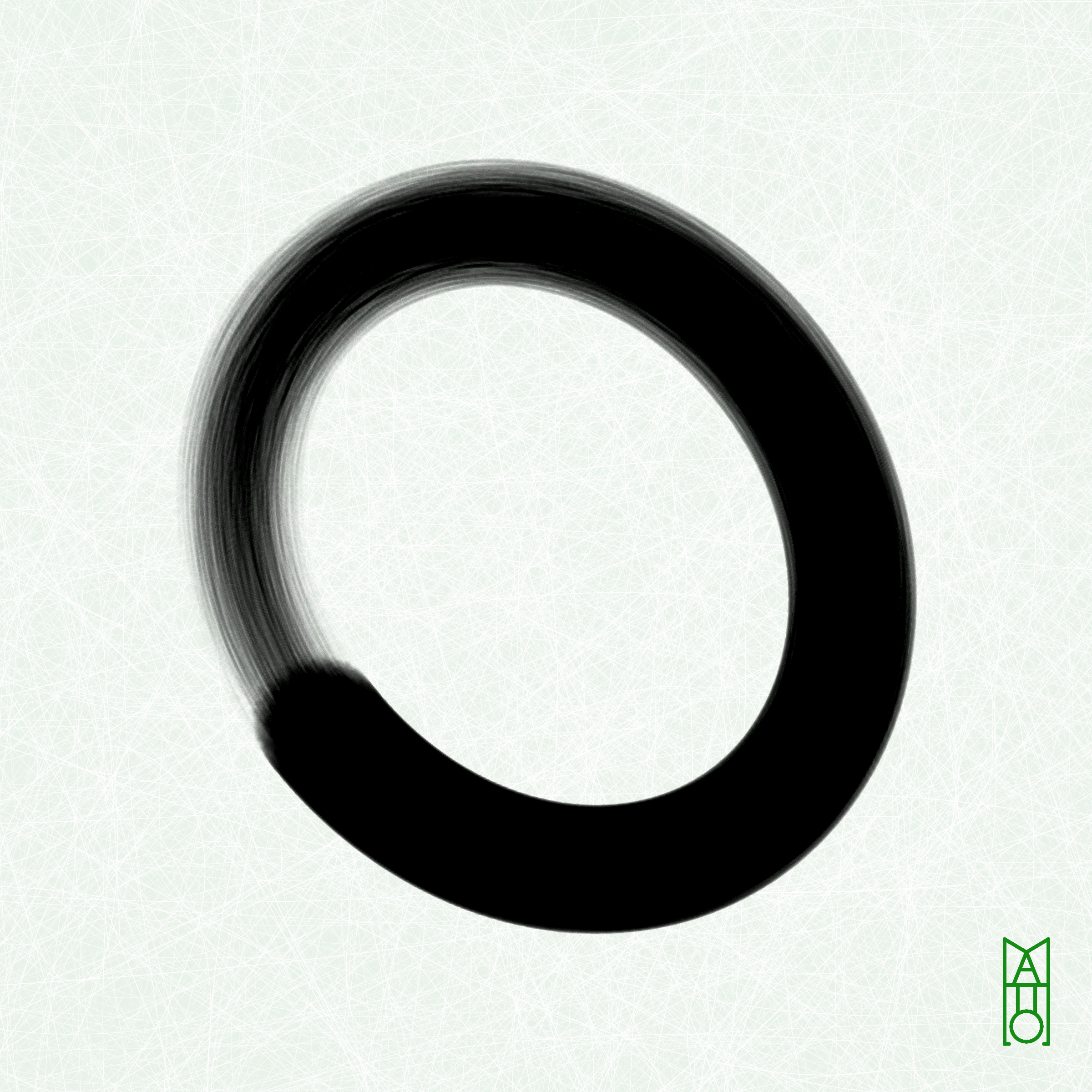 Art Blocks - Art Blocks v2 - Ensō #973 - NFT # 34000973