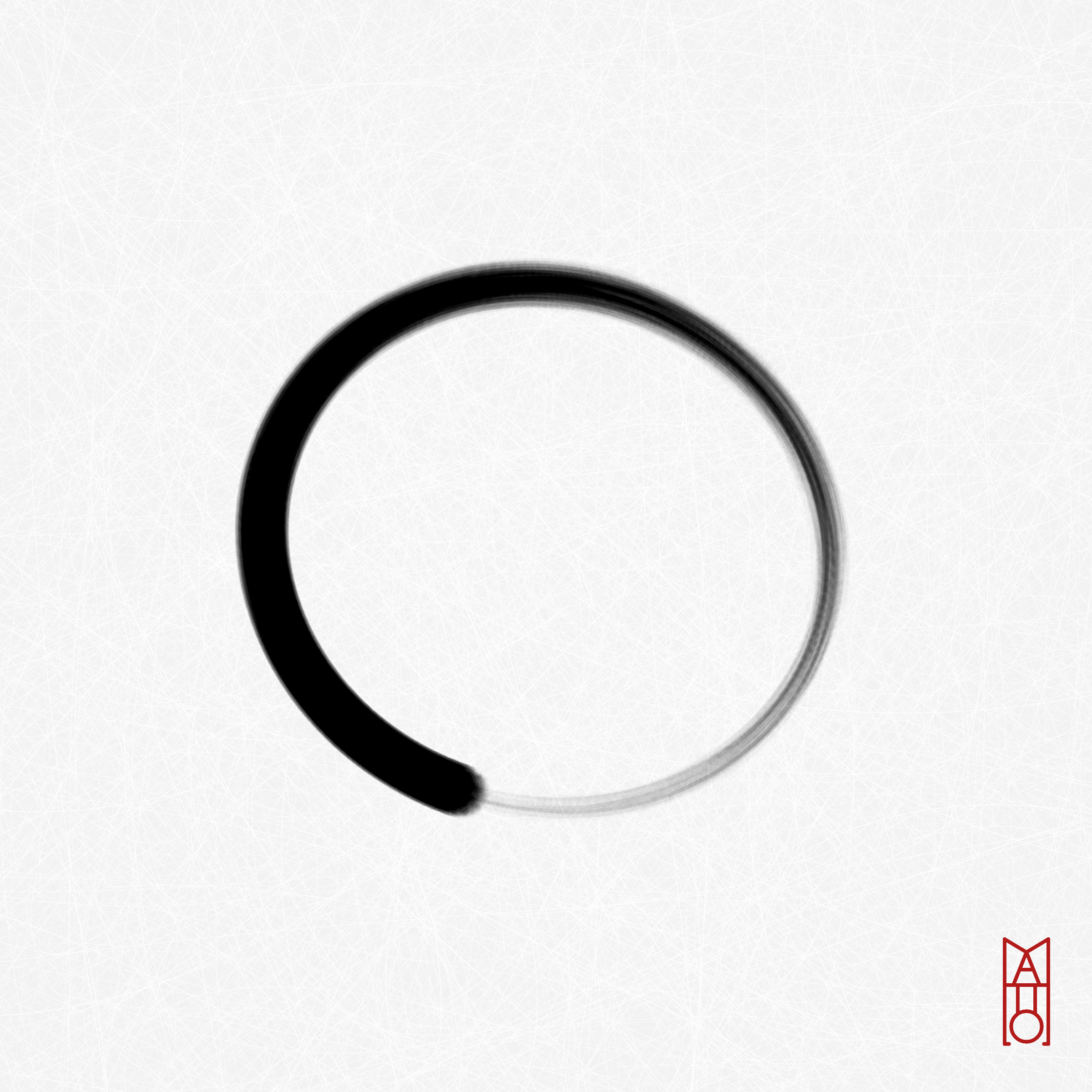 Art Blocks - Art Blocks v2 - Ensō #977 - NFT # 34000977