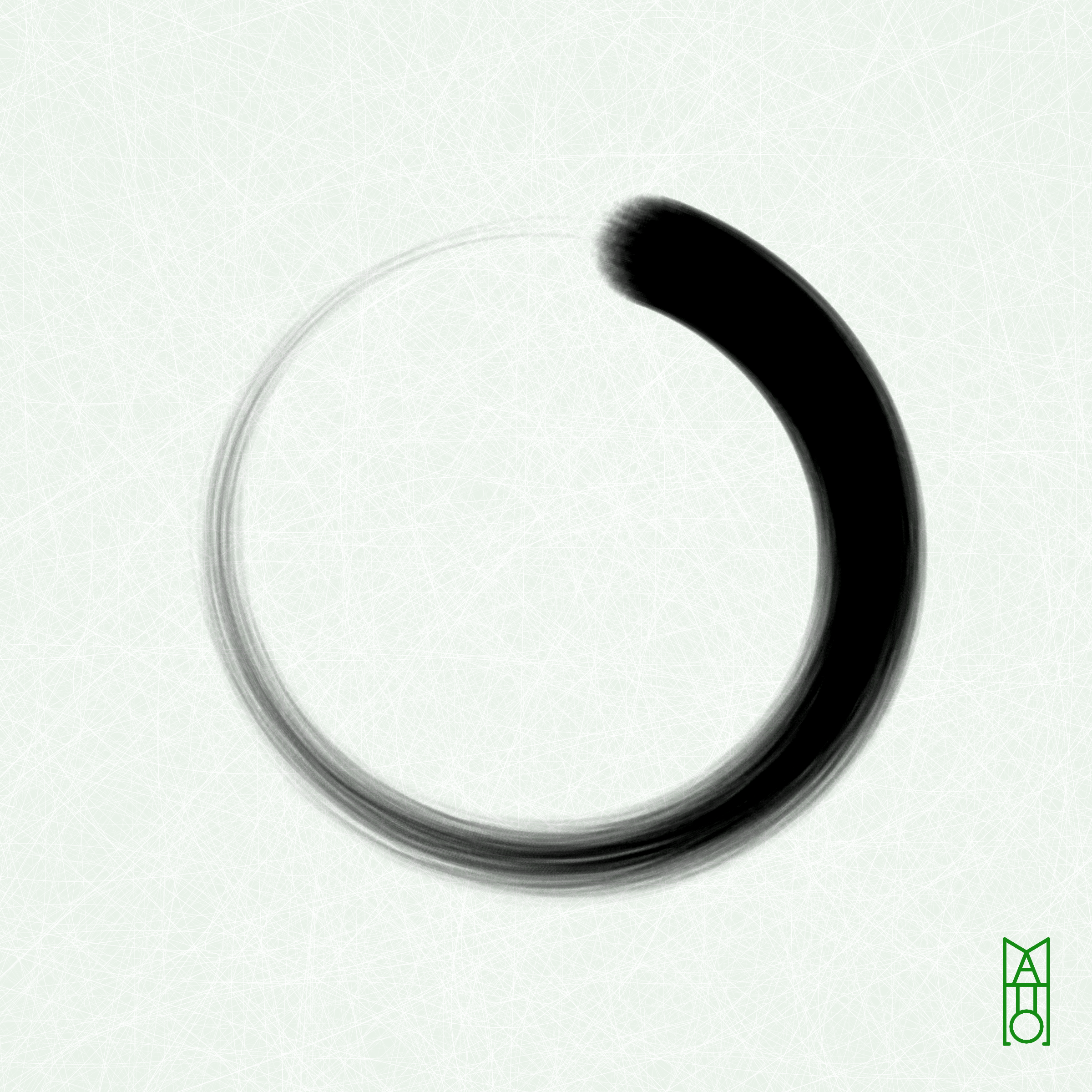 Art Blocks - Art Blocks v2 - Ensō #987 - NFT # 34000987