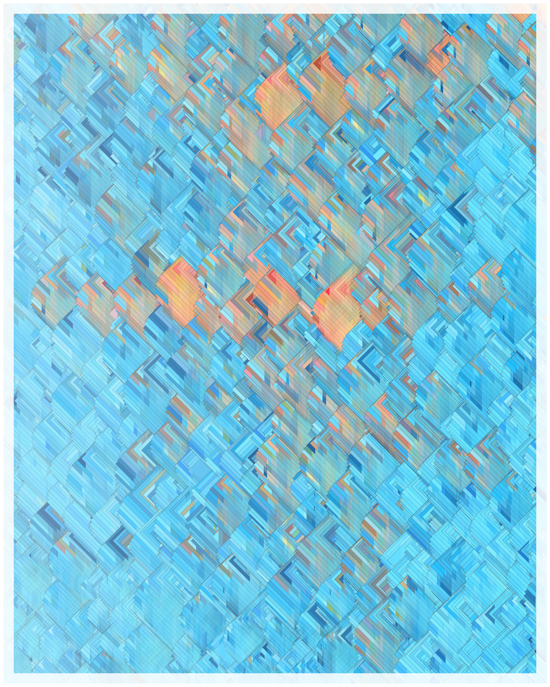 Art Blocks - Art Blocks v2 - Glass #16 - NFT # 344000016