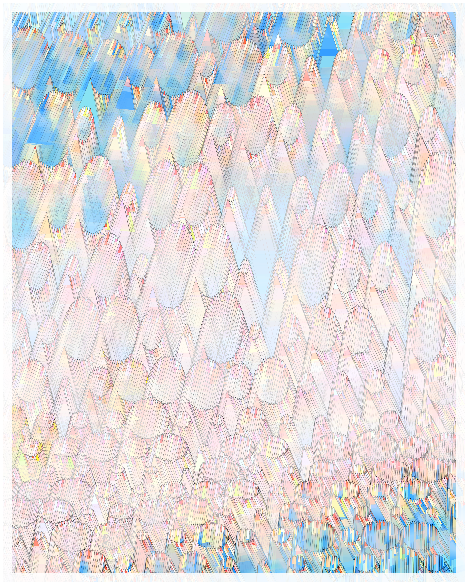 Art Blocks - Art Blocks v2 - Glass #25 - NFT # 344000025