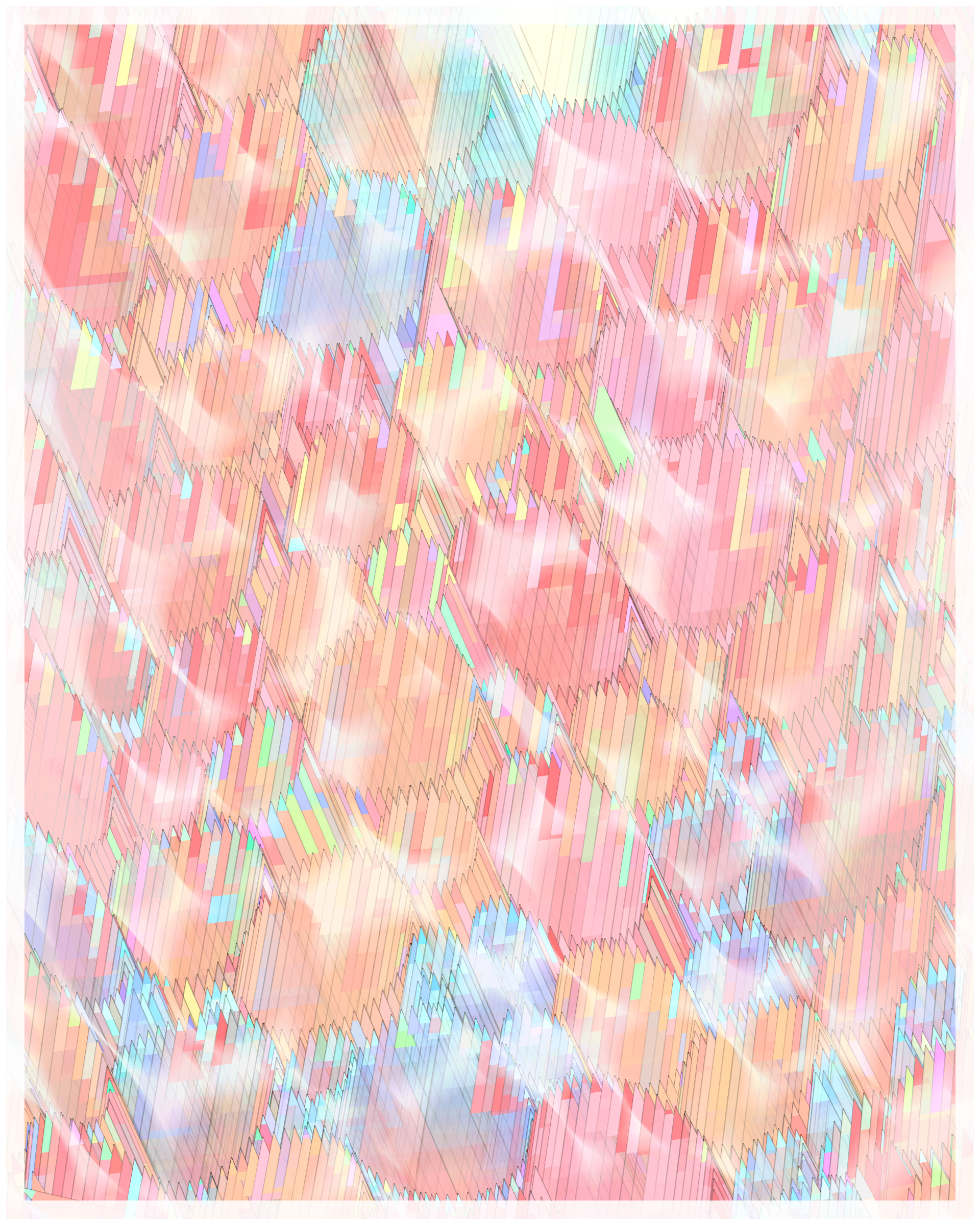 Art Blocks - Art Blocks v2 - Glass #27 - NFT # 344000027