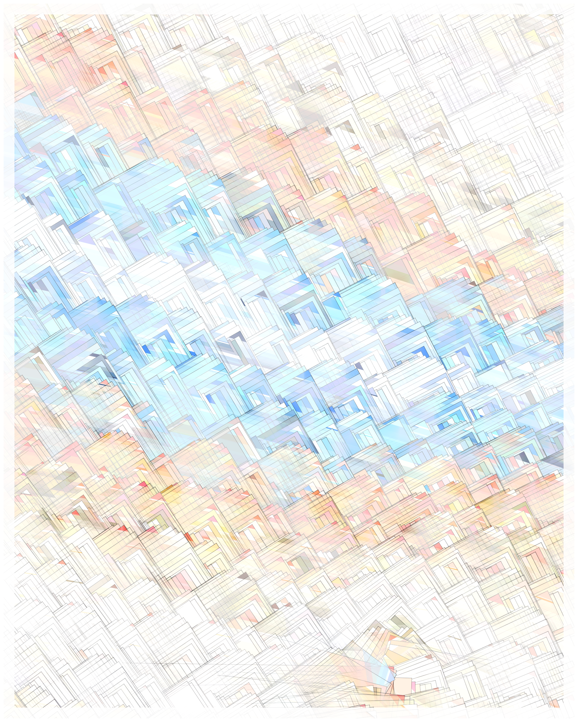 Art Blocks - Art Blocks v2 - Glass #58 - NFT # 344000058